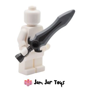 LEGO Pearl Titanium Sword, Trans-Red Jagged 6512329 | JamJarToys