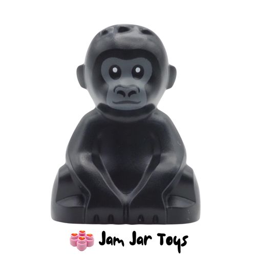 LEGO Black Gorilla, Baby with Dark Bluish Grey Face.