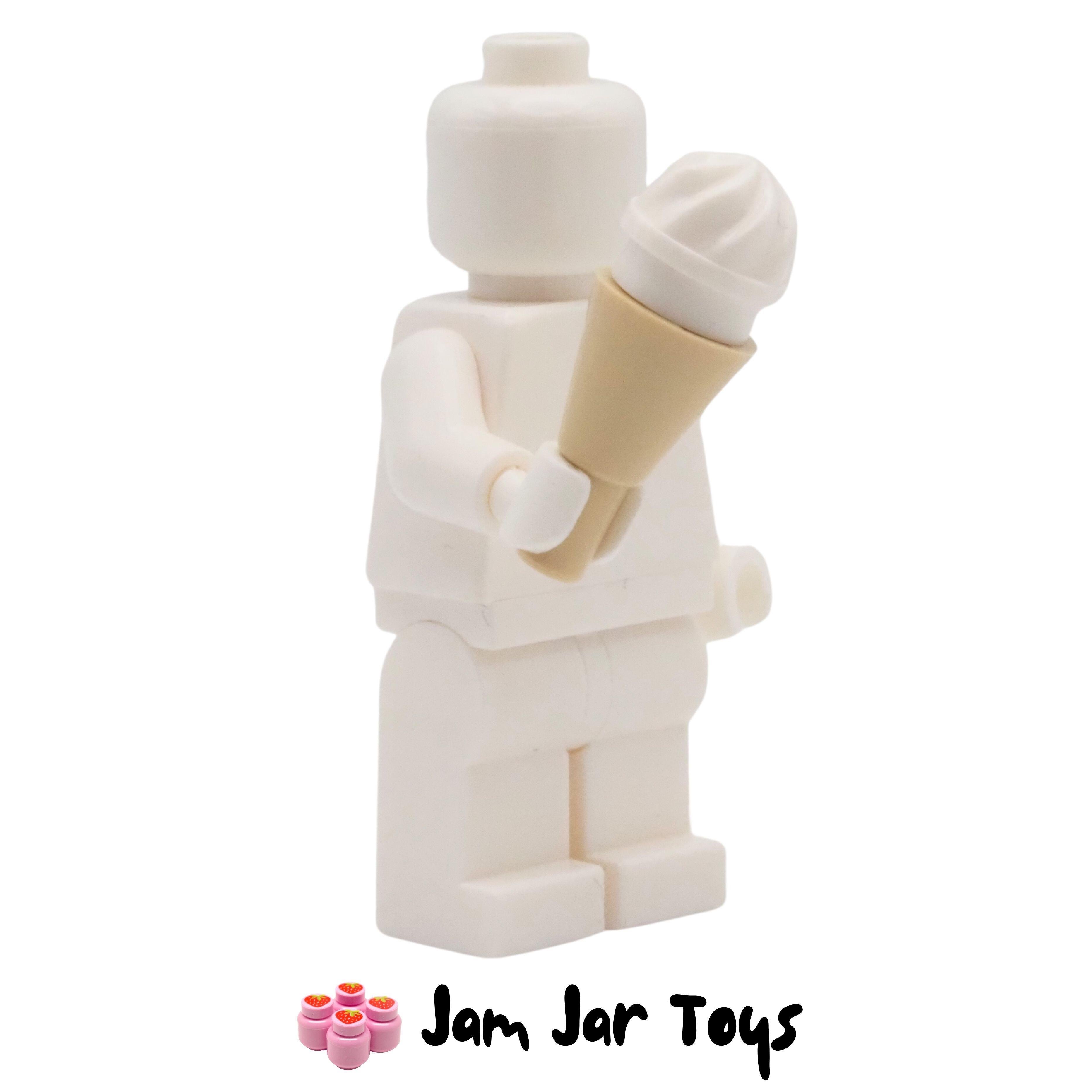 LEGO Tan Cone with White / Vanilla Ice Cream.