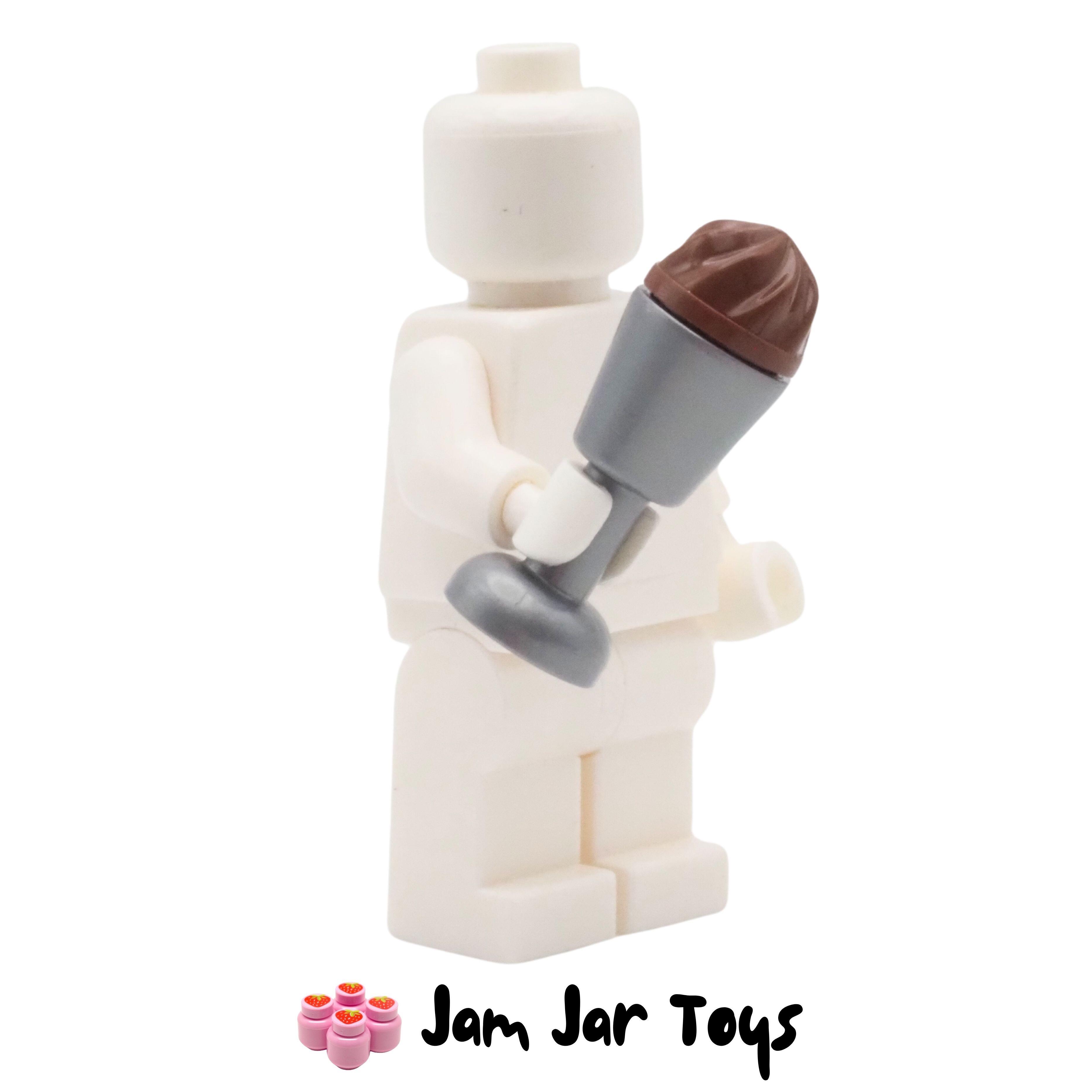 LEGO Flat Silver Goblet with Chocolate Ice Cream.