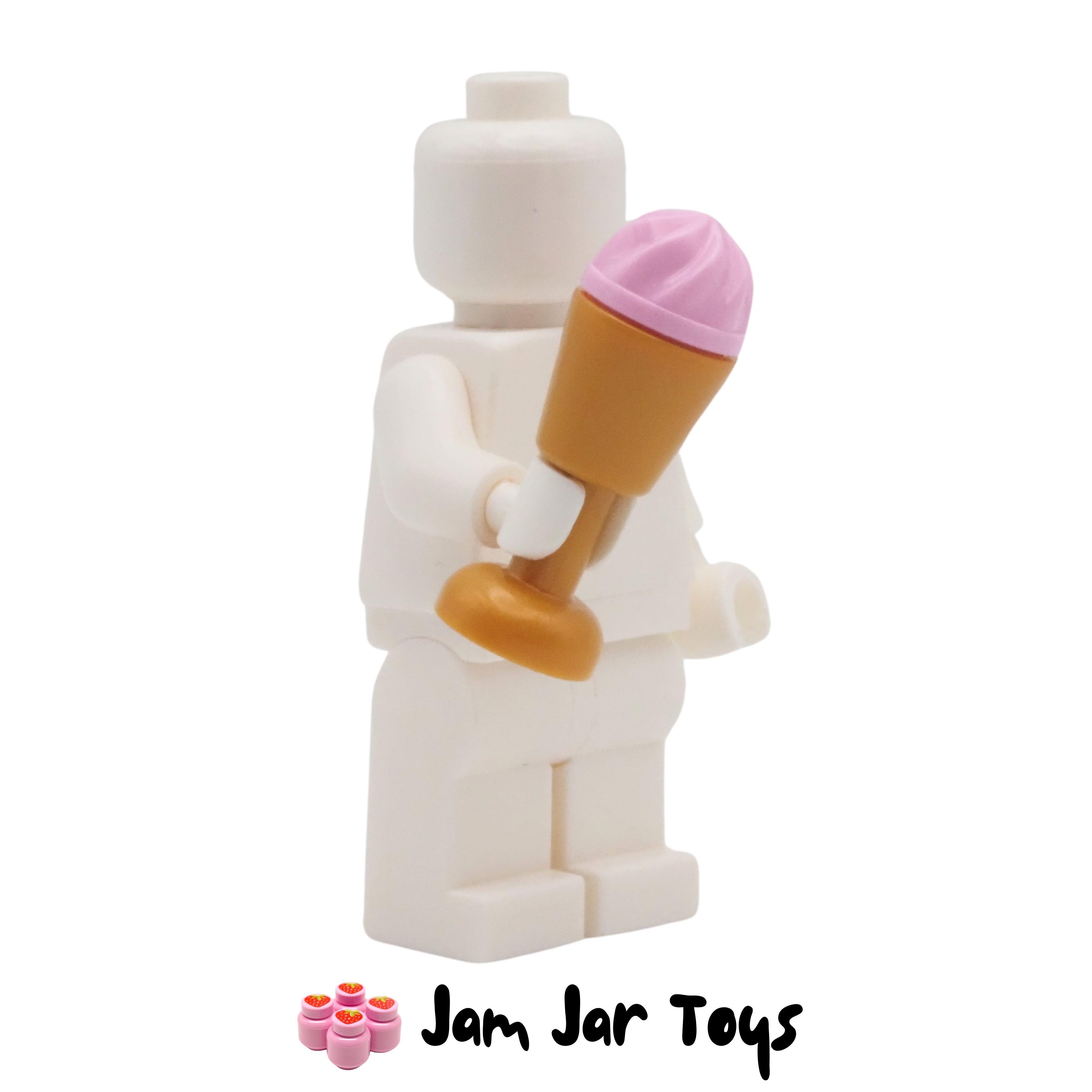 LEGO Pearl Gold Goblet and Strawberry Ice Cream