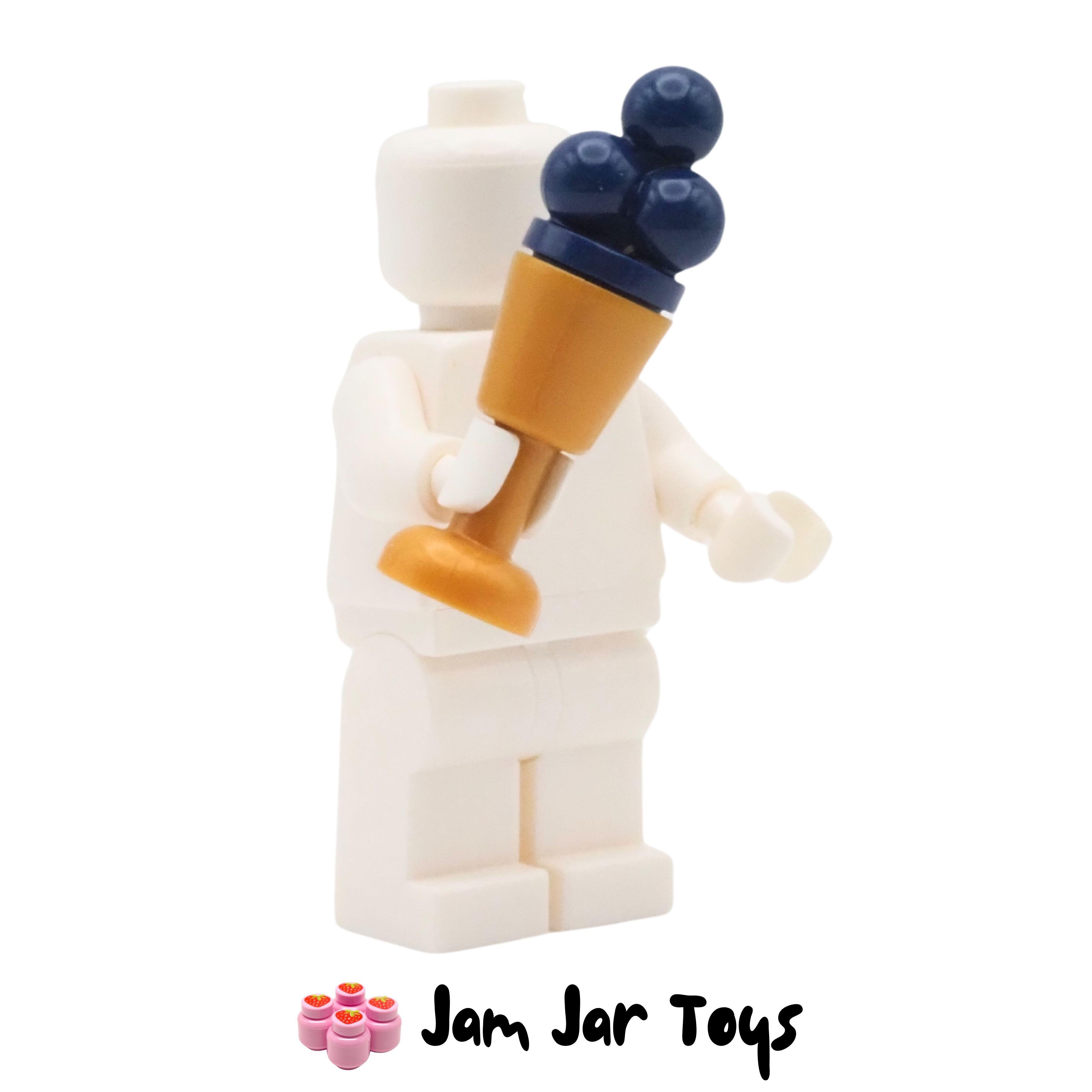 LEGO Pearl Gold Goblet With Blueberry Ice Cream
