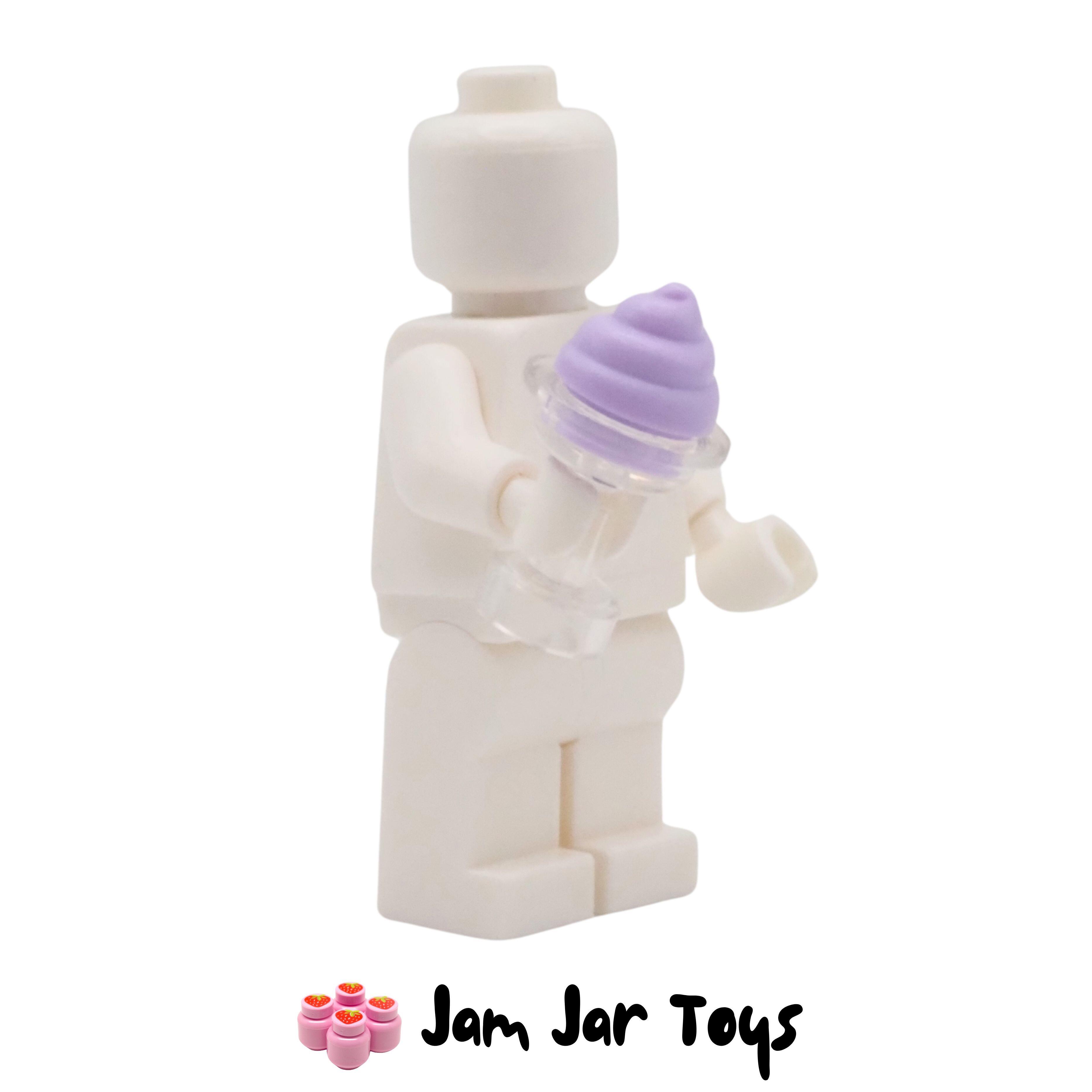 LEGO Trans Clear Sundae Dish With Lavender Swirly Ice Cream