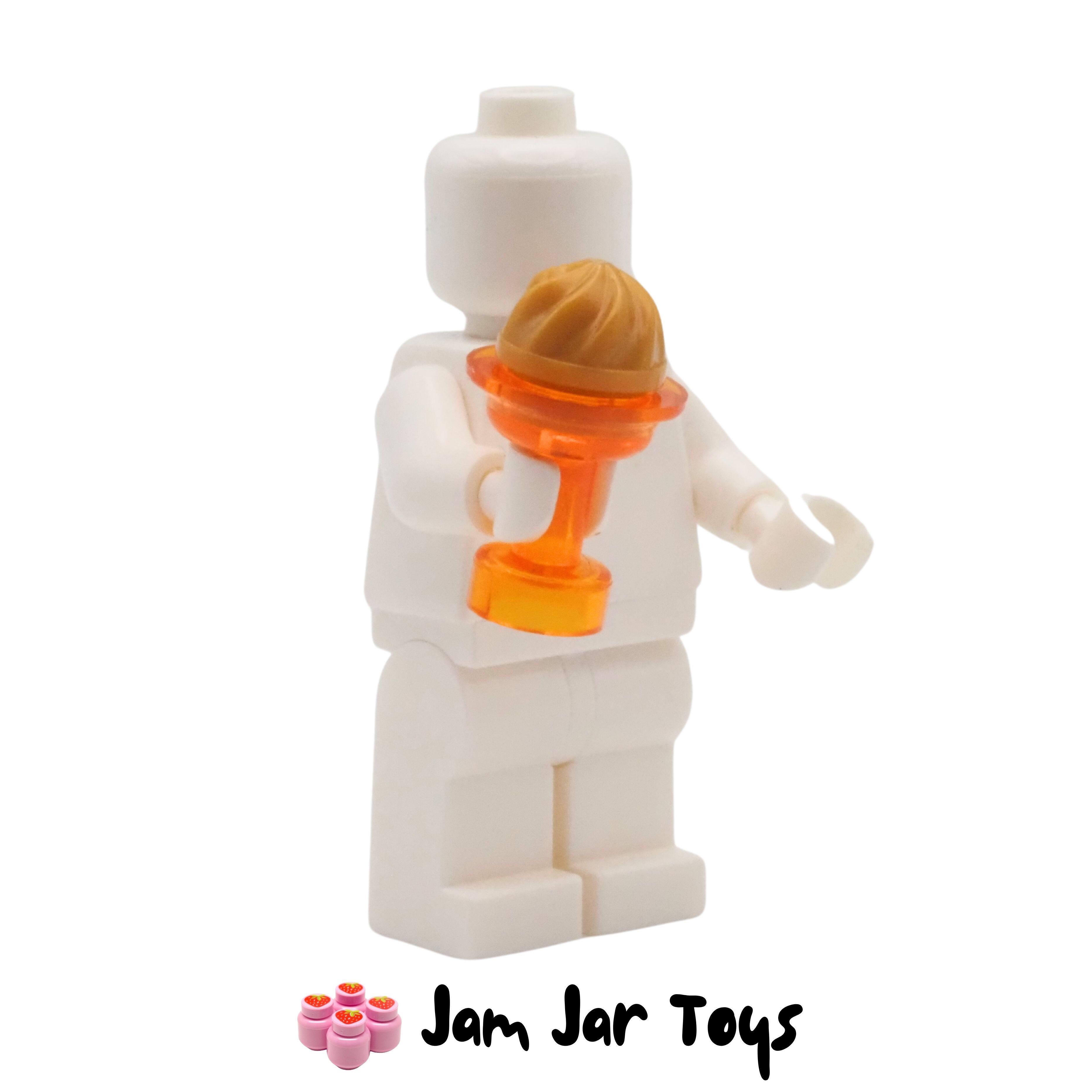 LEGO Trans Orange Sundae Dish With Pearl Gold / Toffee Ice Cream.