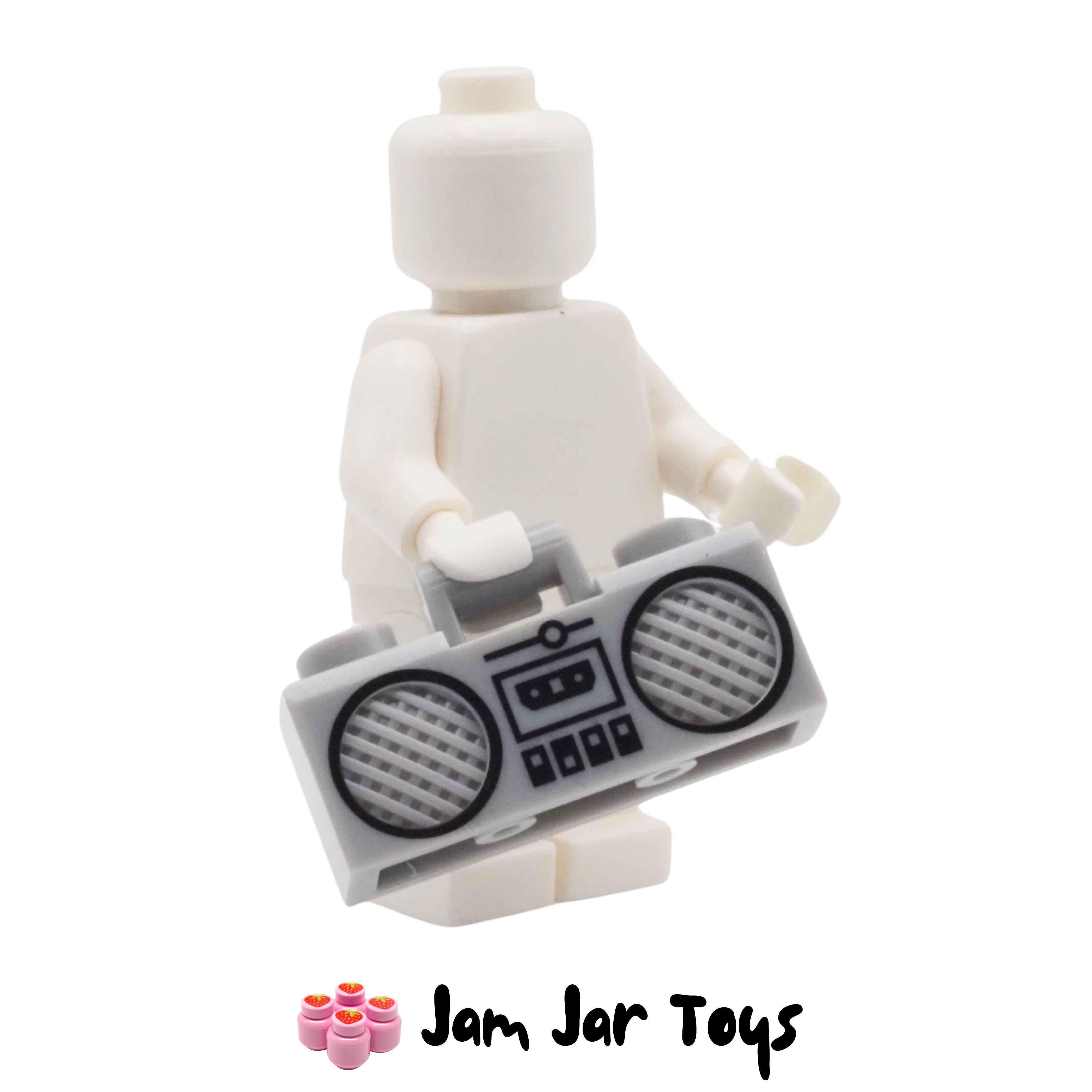 LEGO Light Bluish Grey Portable Stereo with Handle, Black Trim