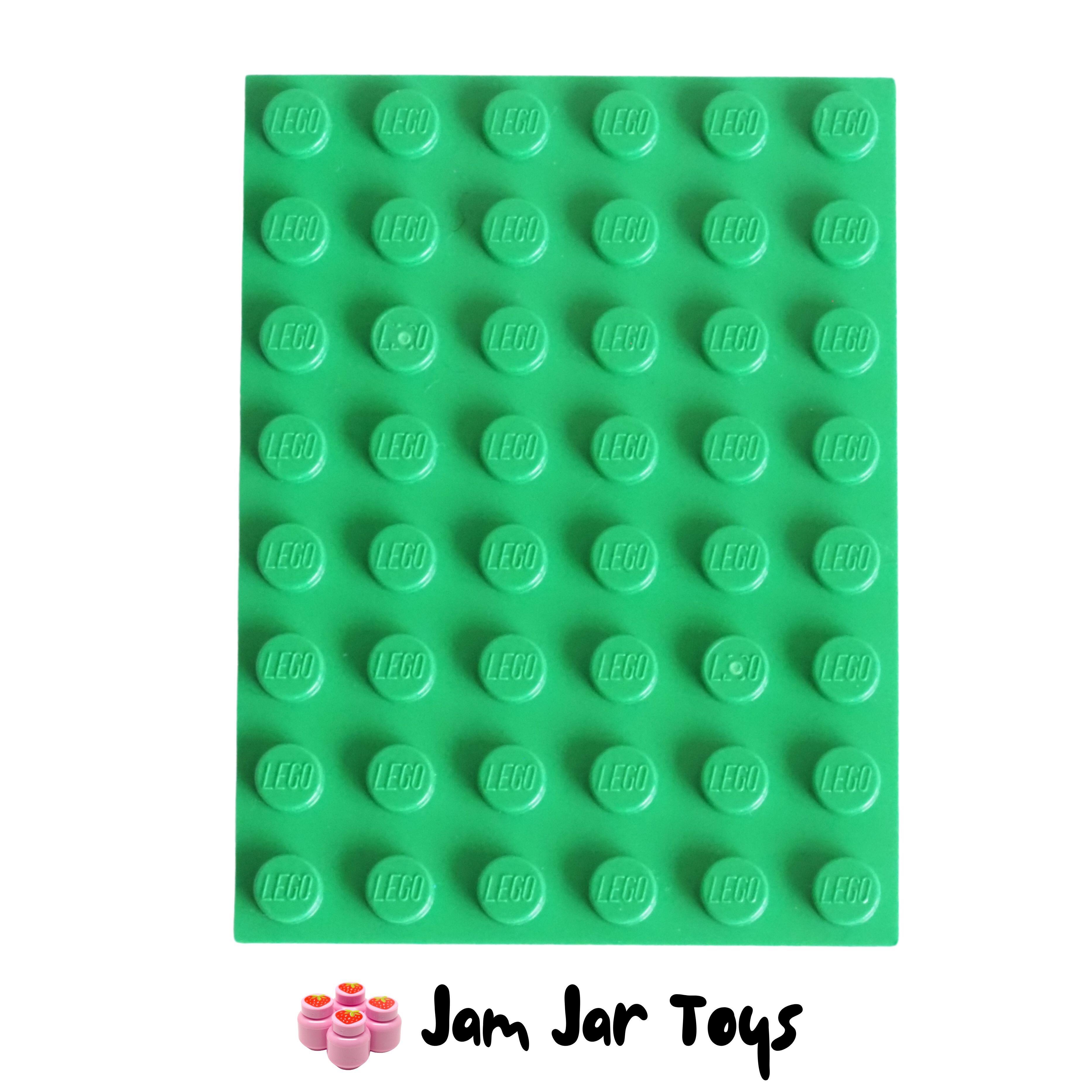 LEGO Base Plate - Bright Green 6 x 8 Stud