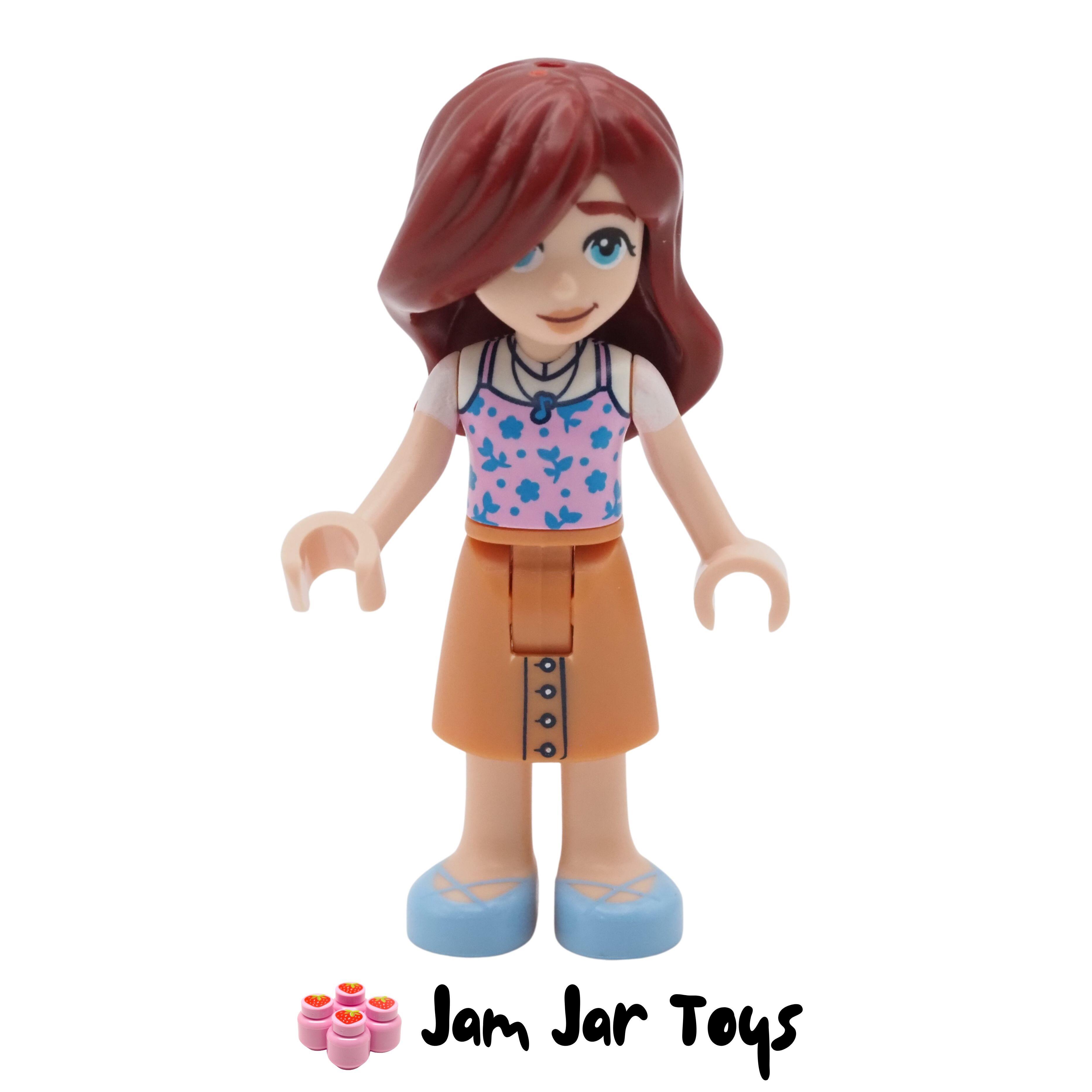 LEGO Friends Paisley Minifigure, Tank Top, Mid-Length Skirt, Blue