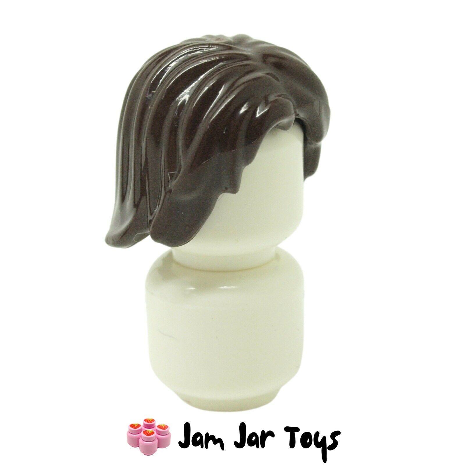 Lego New Black Minifigure Hair Spiked Wig Boy Town Piece 