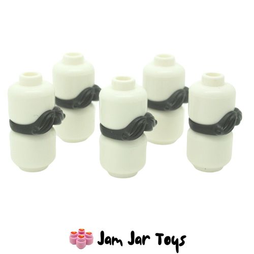 LEGO 5 x Black Moustache Side View