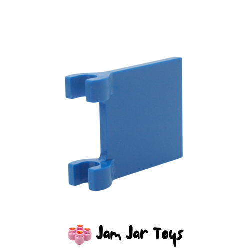 LEGO Blue Flag 2 x 2 Square, Flared Clip Edge