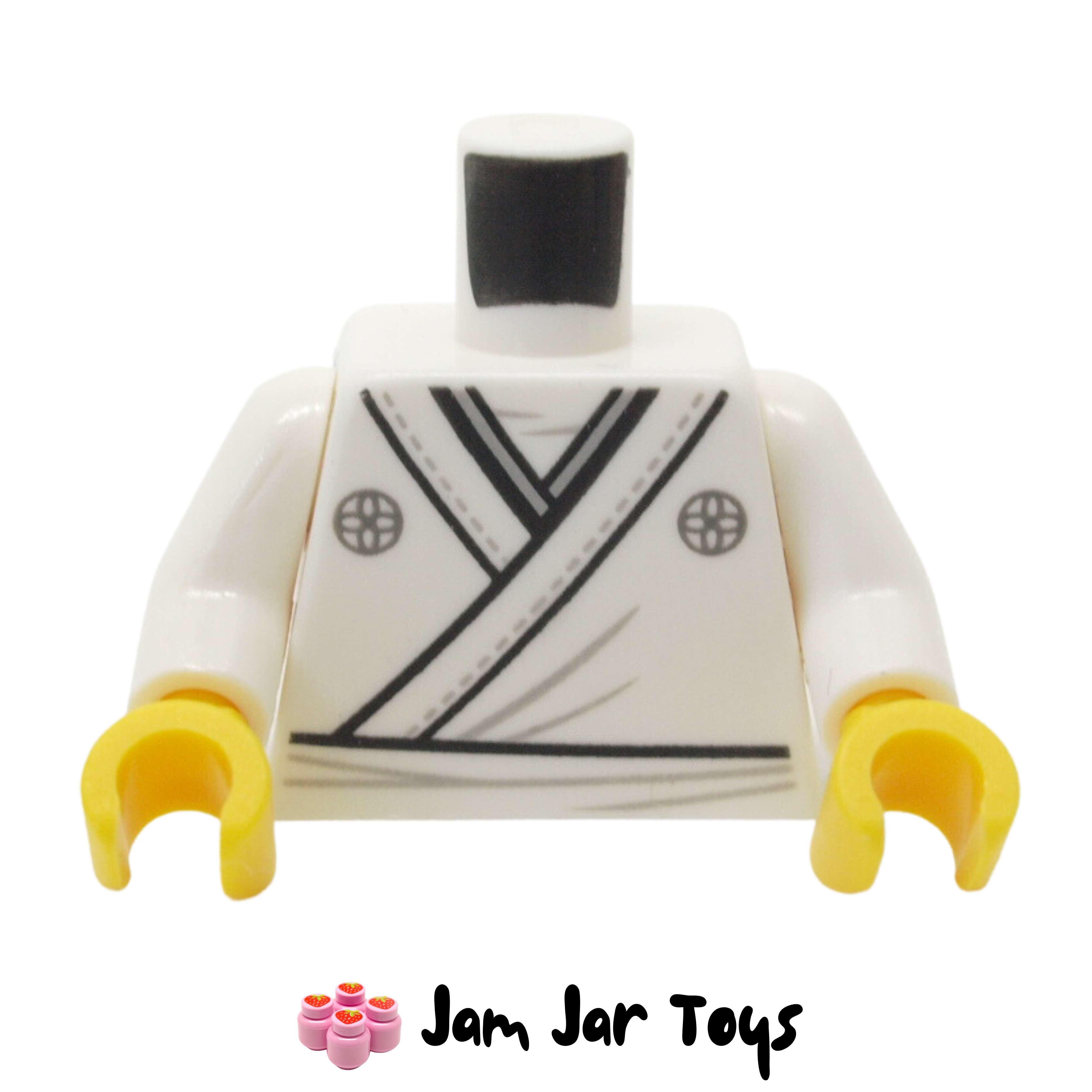 LEGO White Torso Robe, with Light Bluish 6293843 | JamJarToys