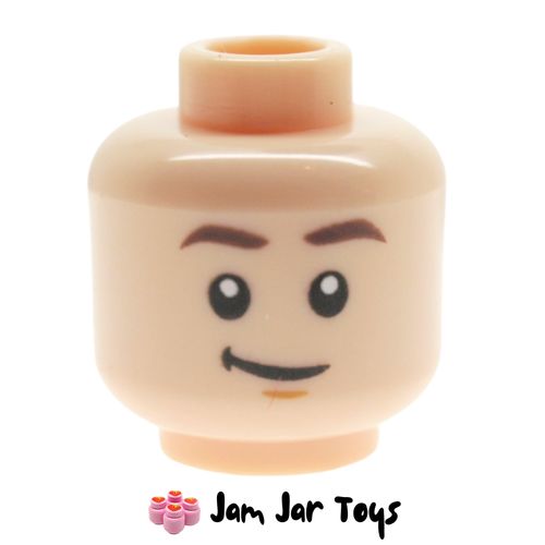 LEGO Light Nougat Chandler, Dark Brown Eyebrows, Smile