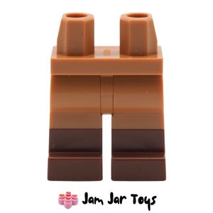 LEGO® Medium Nougat Legs and Reddish Brown Boots. L238