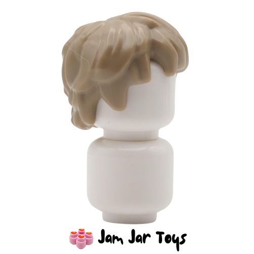 LEGO Anakin Skywalker Dark Tan Short Tousled Hair.