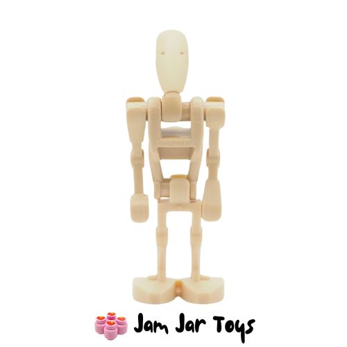 LEGO Star Wars Battle Droid Mini Figure - Tan, Angled Arms.