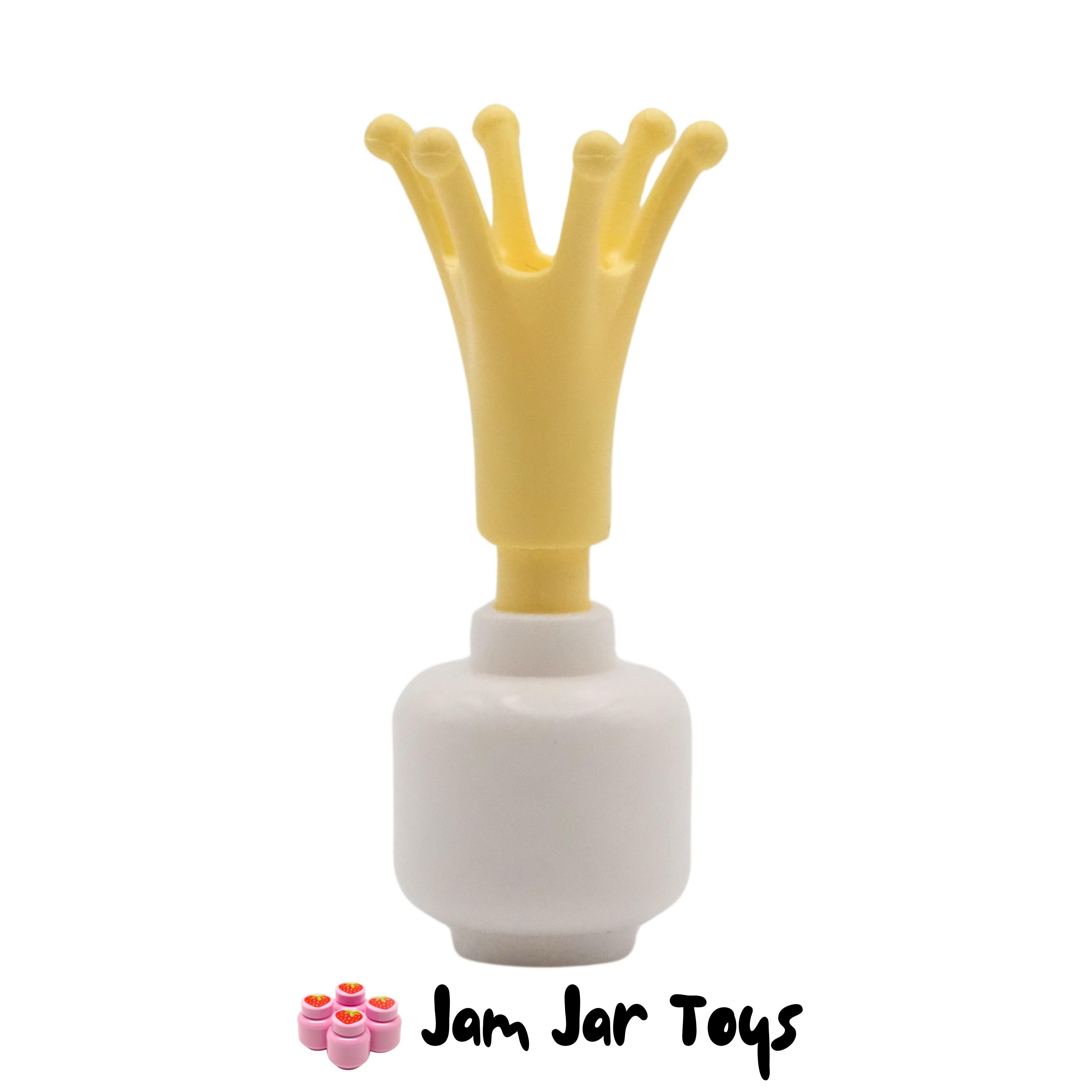 LEGO Bright Light Yellow Long Crown with Bar.