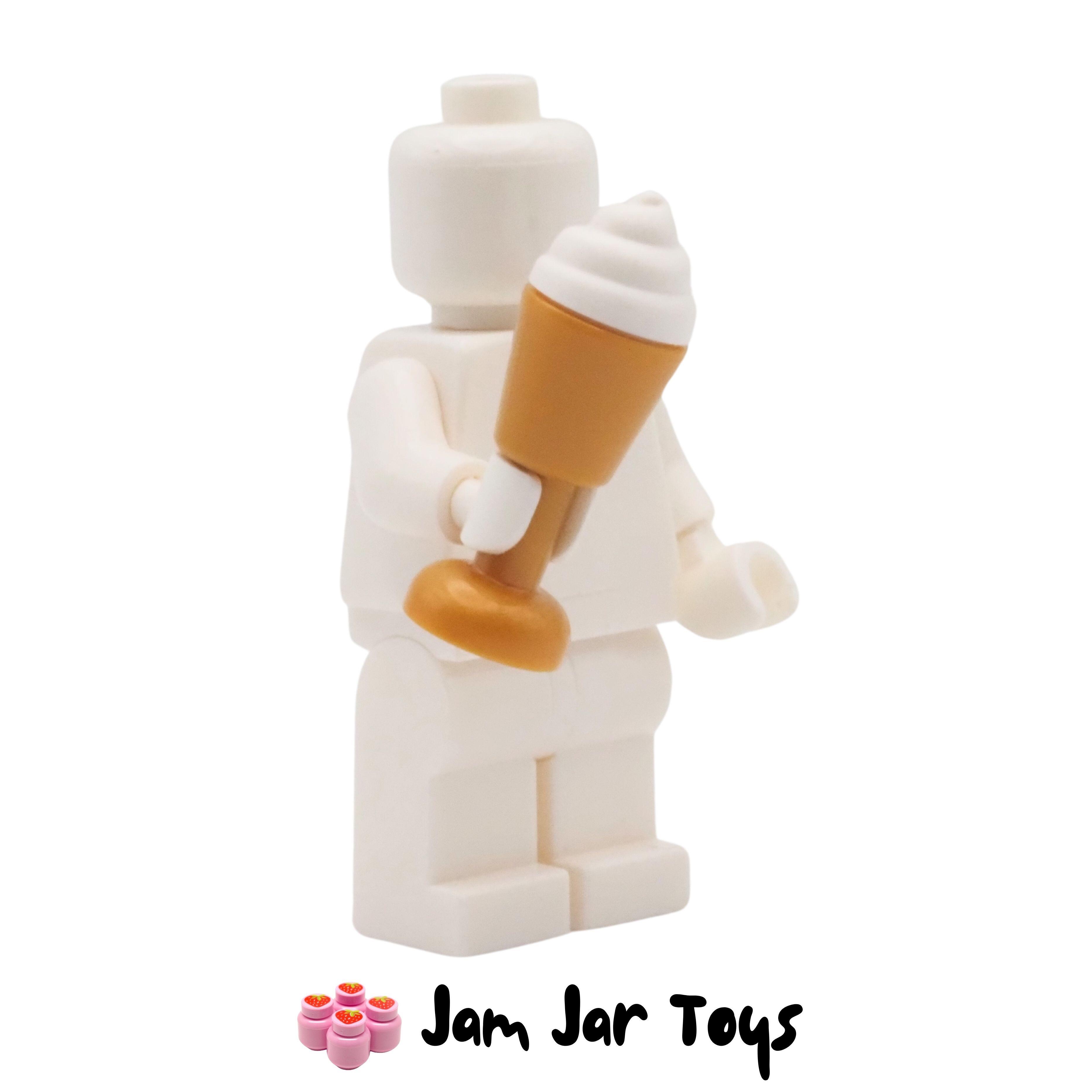 LEGO Pearl Gold Goblet White / Vanilla Swirly Ice Cream.
