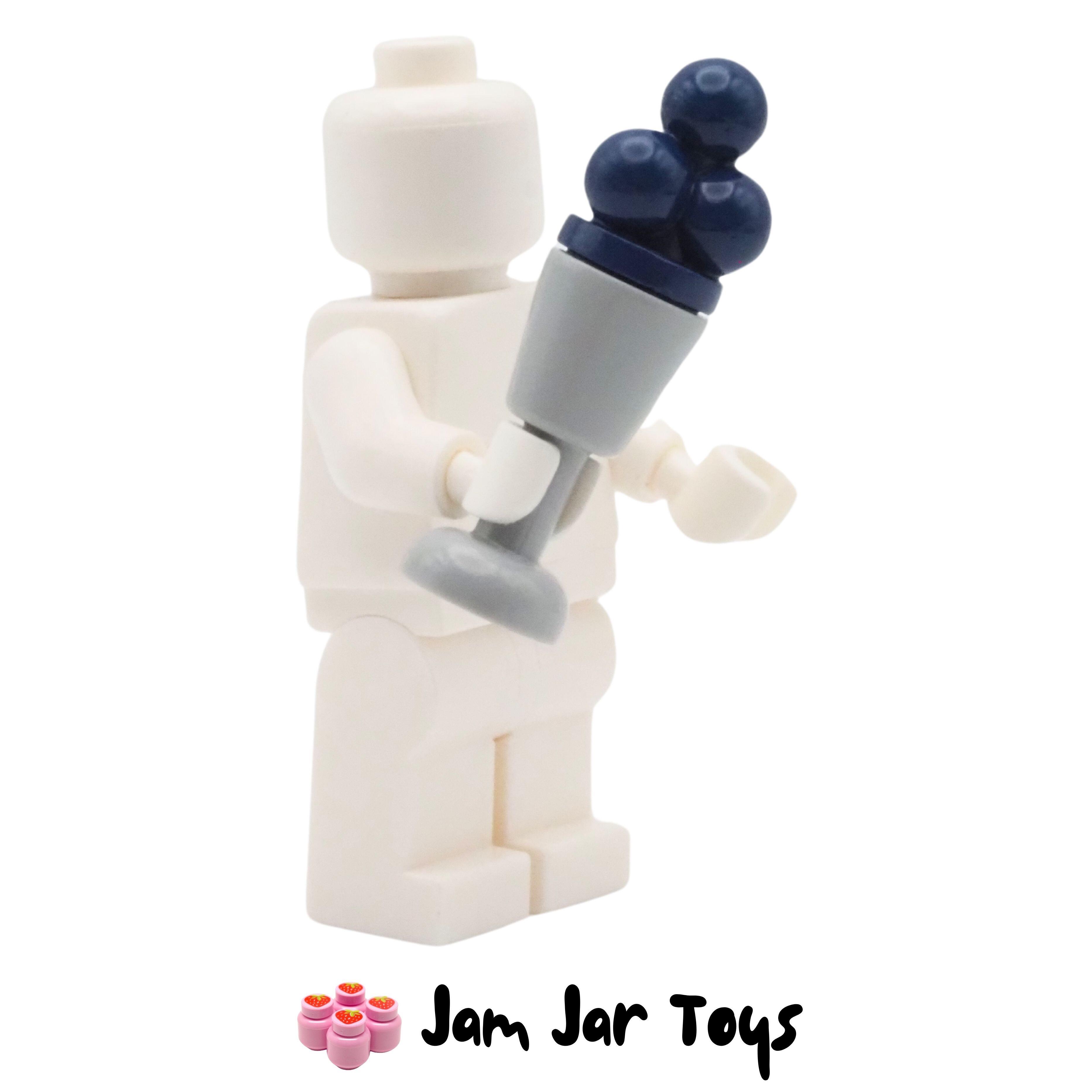 LEGO Light Bluish Grey Goblet With Blueberry Ice Cream.