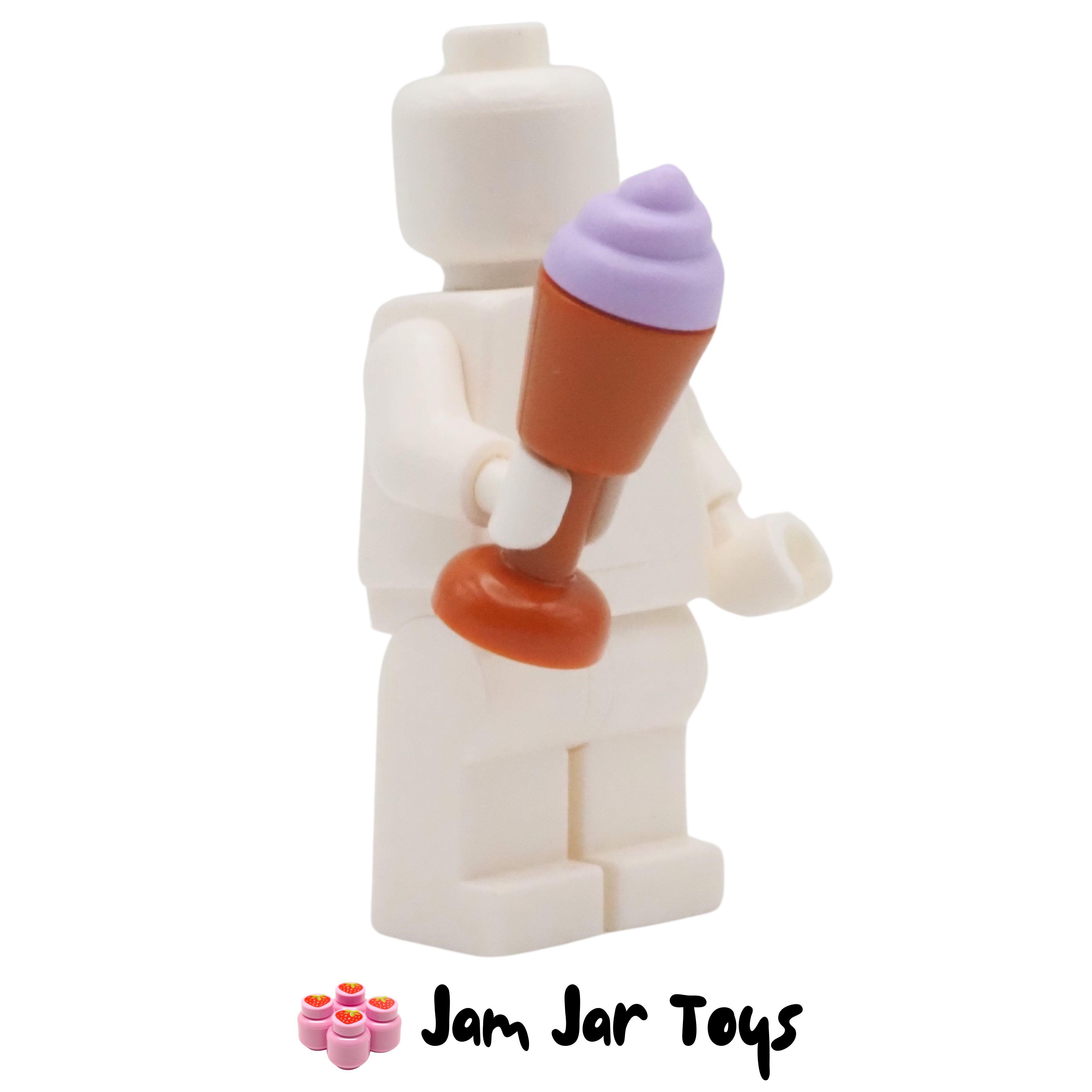 LEGO Dark Orange Goblet With Lavender Swirly Ice Cream