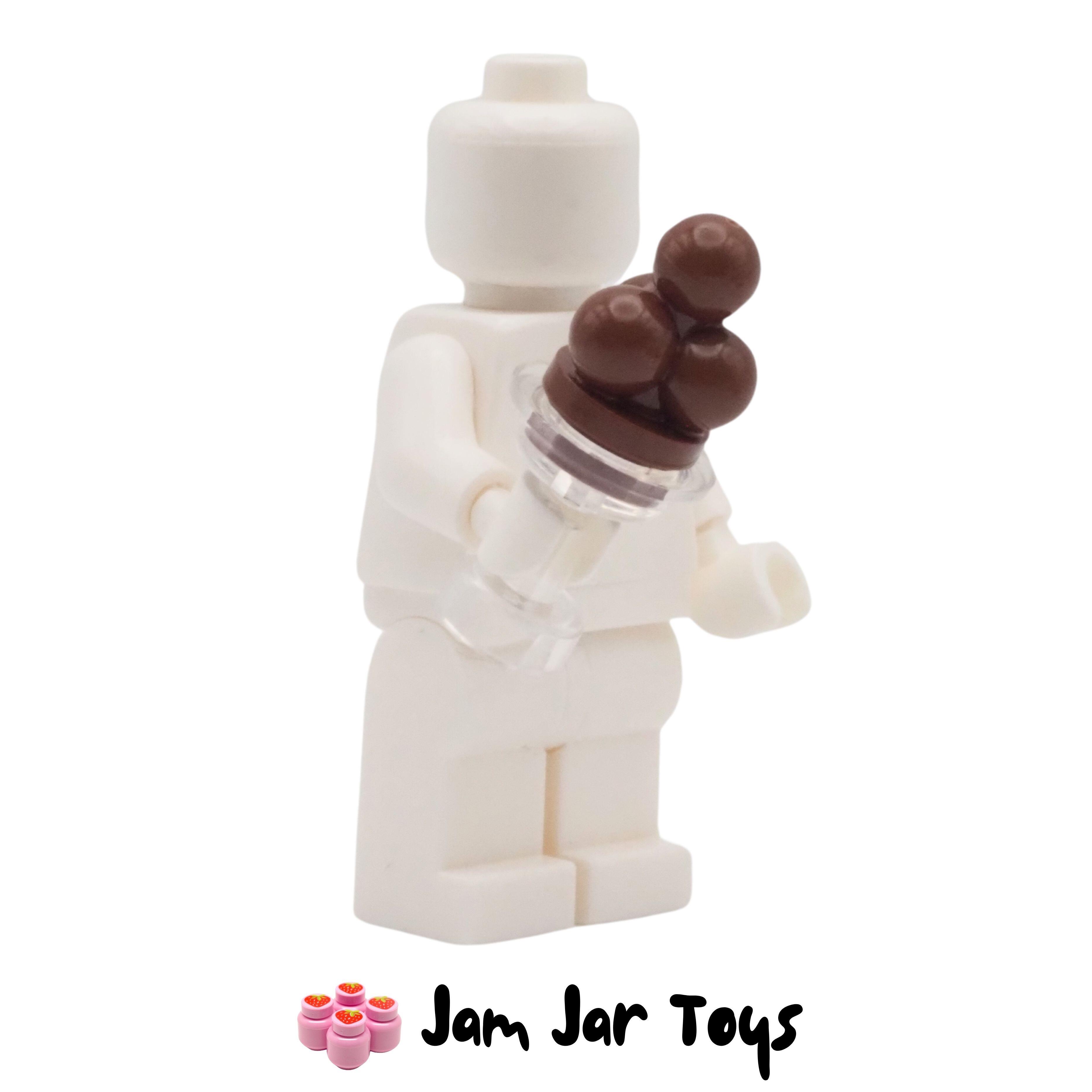 LEGO Trans Clear Sundae Dish With Chocolate Ice Cream Sundae