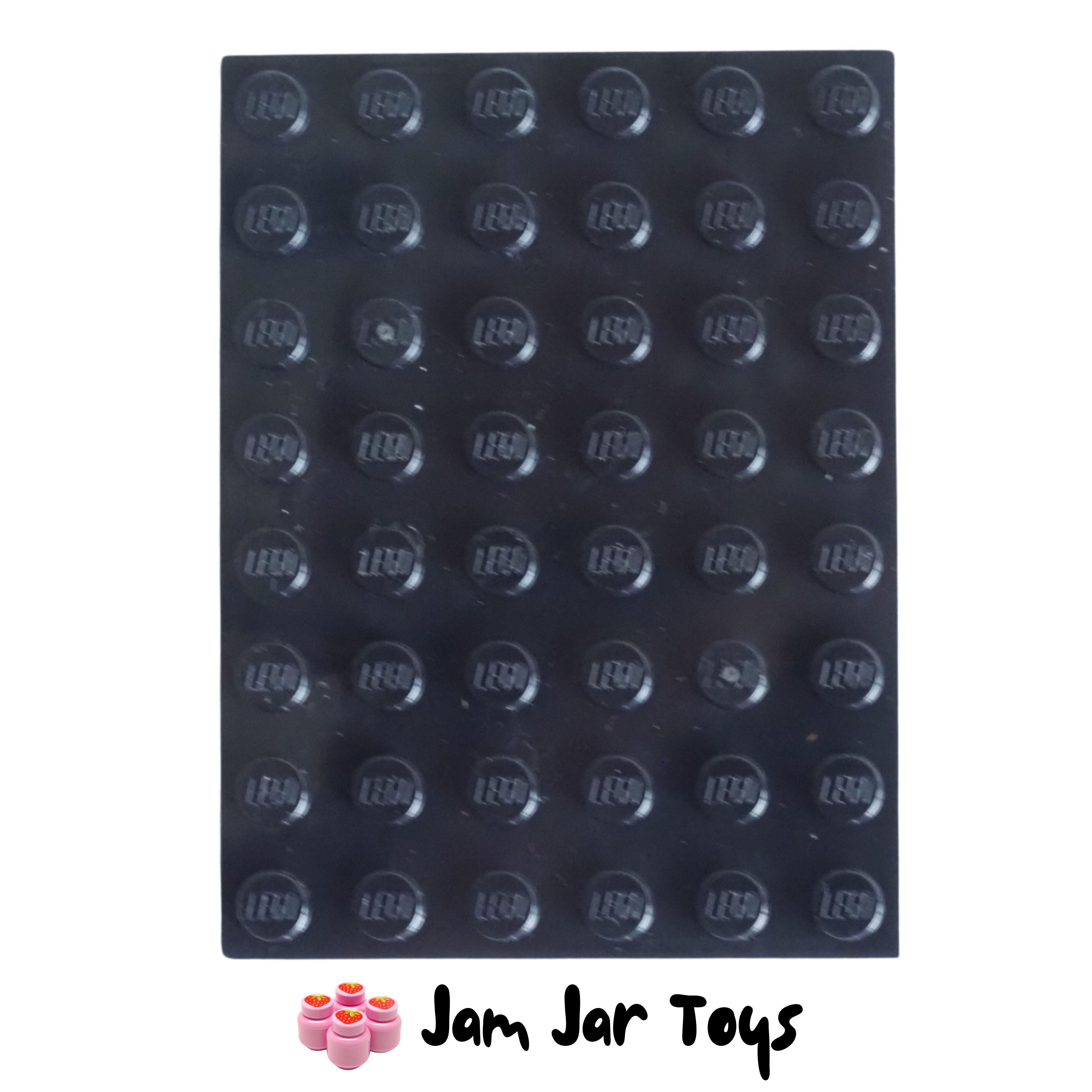 LEGO Base Plate - Black 6 x 8 Stud,