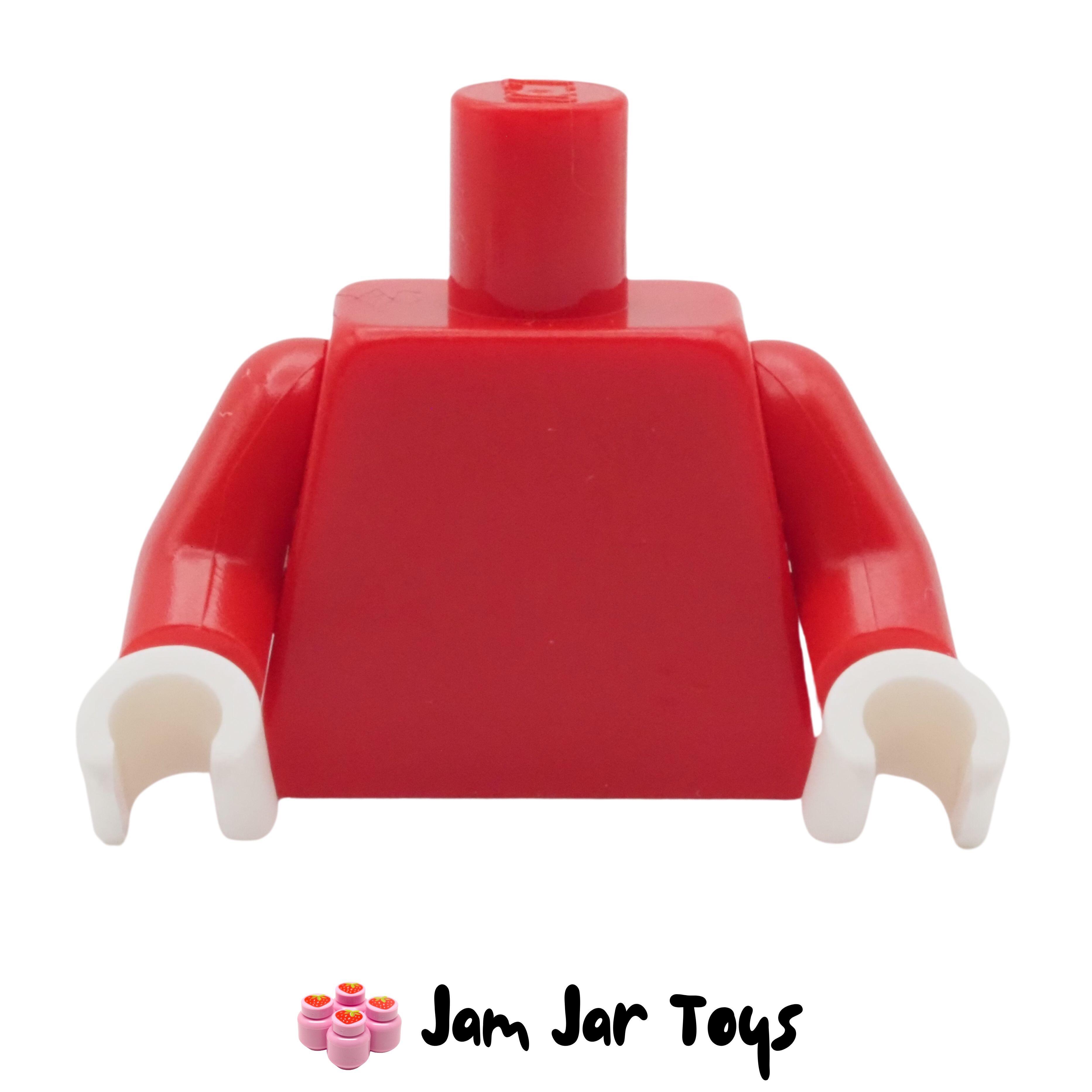 LEGO Red Torso and Arms White Hands