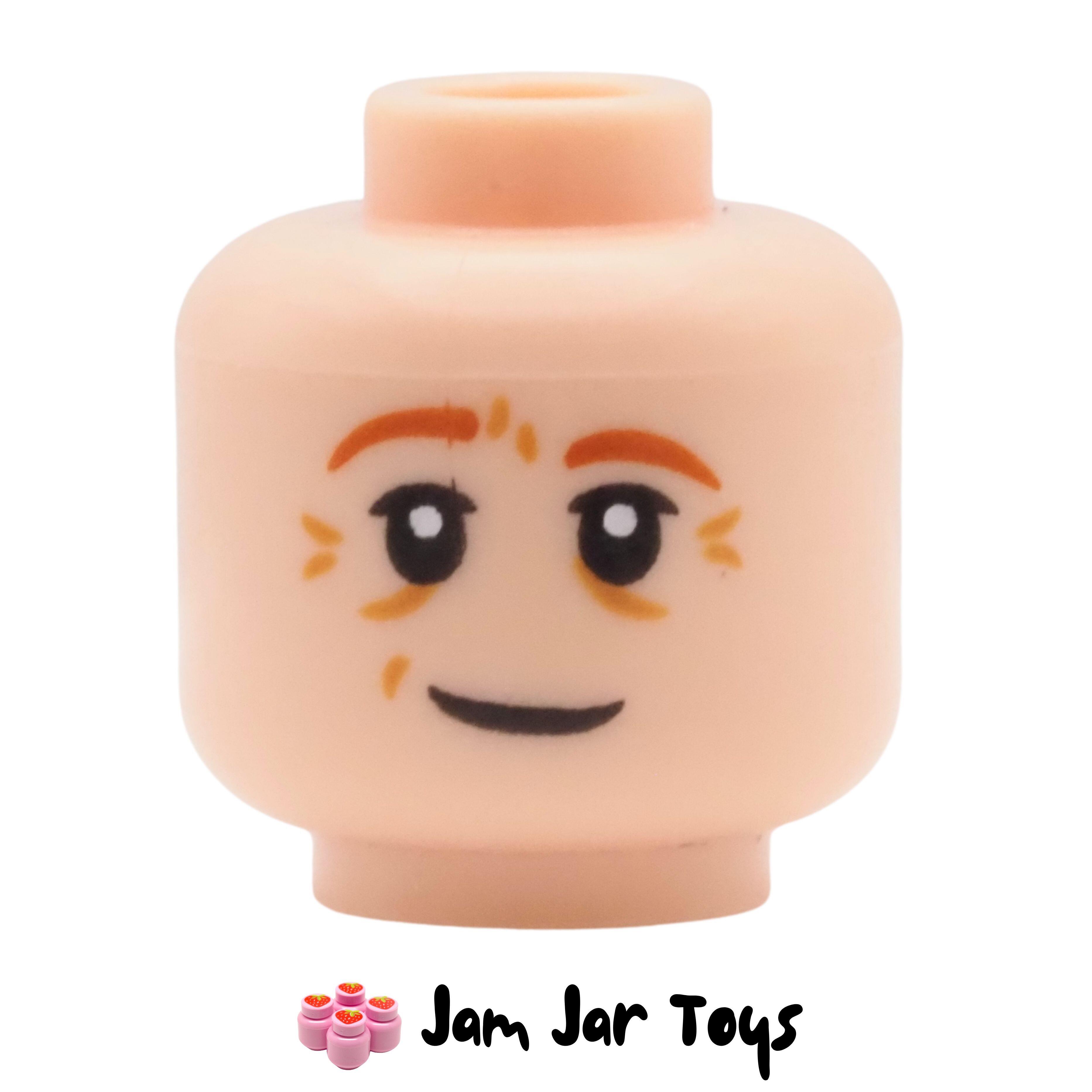 LEGO Light Nougat Arthur Weasley Head, Wrinkles, Lopsided Grin