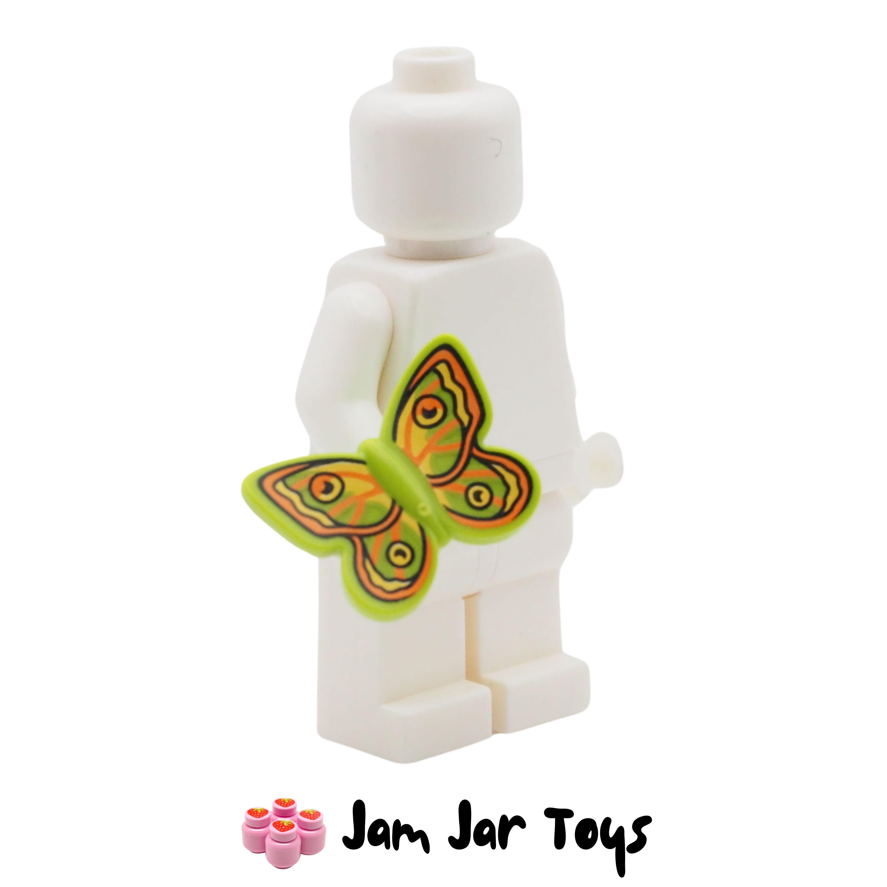 LEGO Lime Butterfly, Yellow / Orange Wings, Black Markings