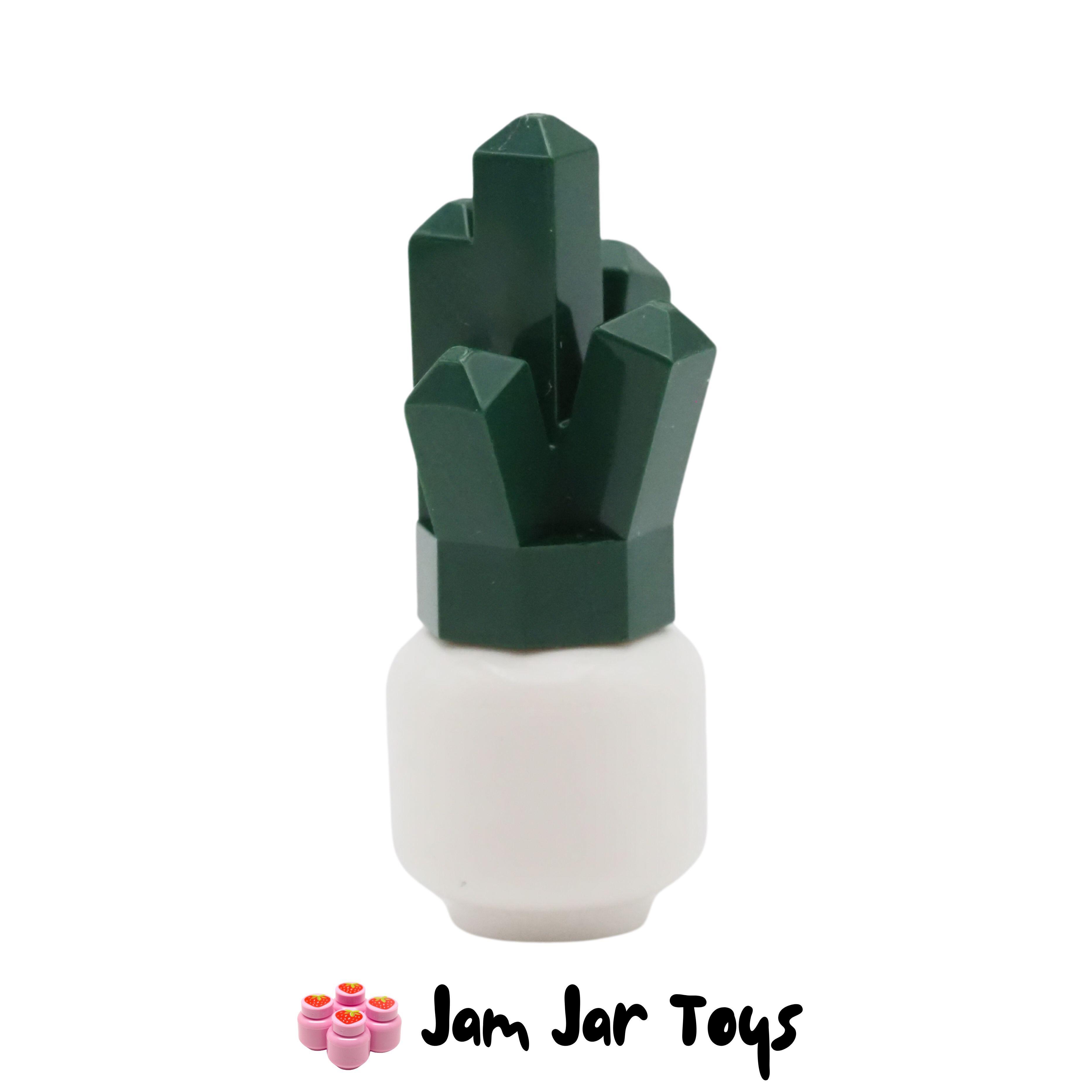 LEGO Dark Green Jewel Rock Crystal 5 Point.