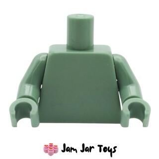 LEGO Torso – Sand Green with Matching Arms & Hands