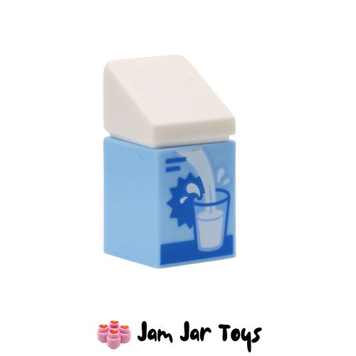 LEGO Bright Light Blue Milk Carton, Filling Glass Picture