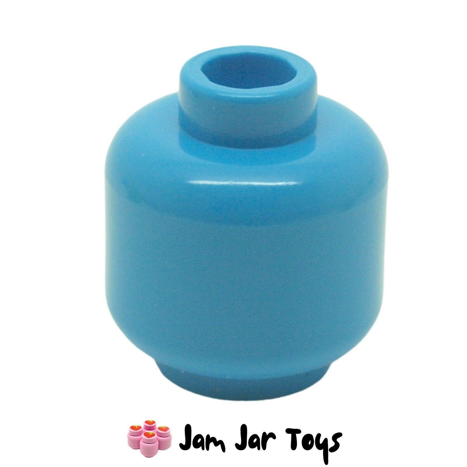 LEGO Dark Azure Plain Minifigure Head