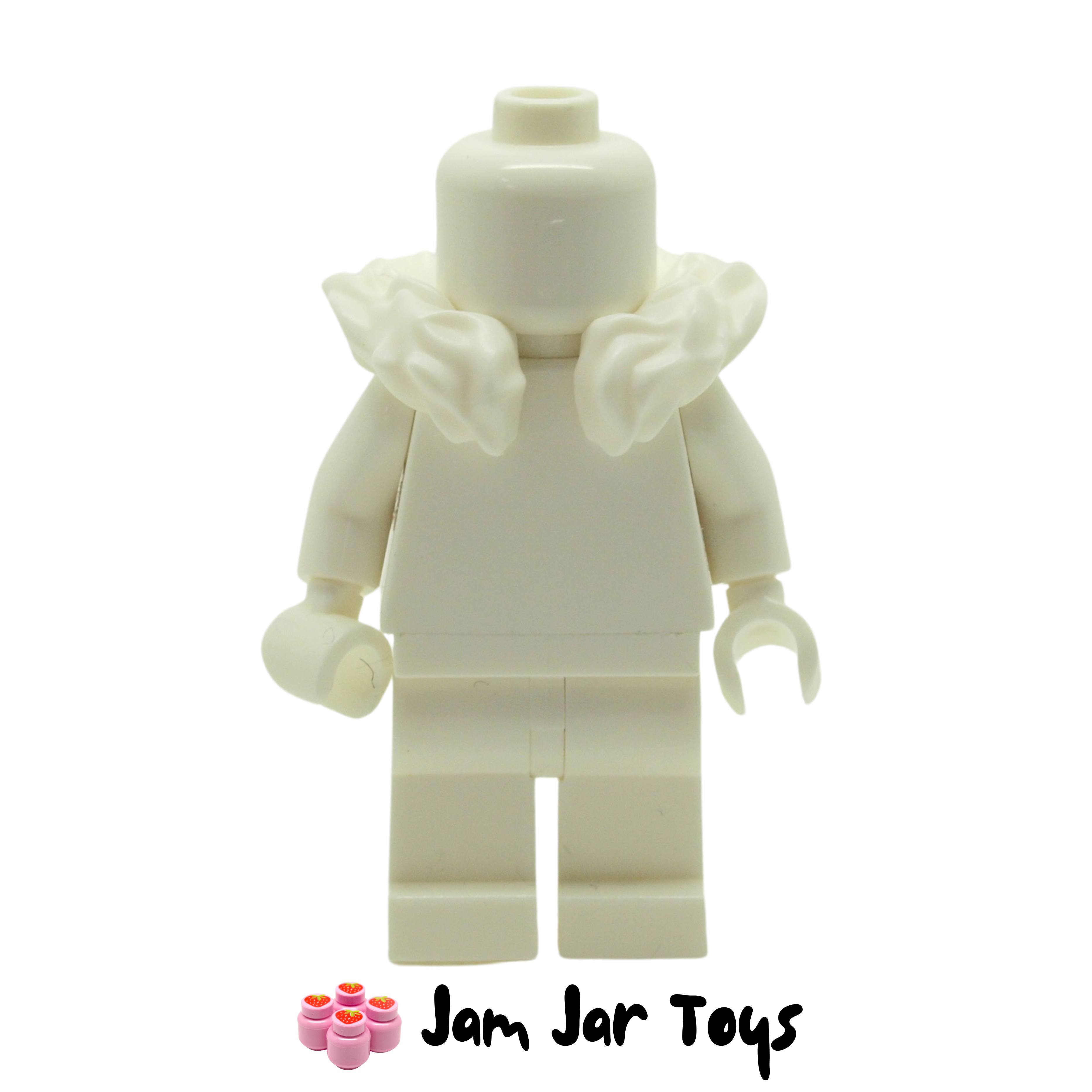LEGO Minifigure Accessory Neckwear Fur Collar White. A52