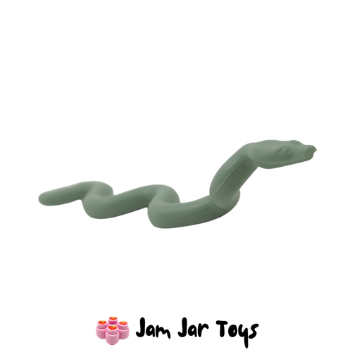 LEGO Sand Green Snake Large with Raised Head