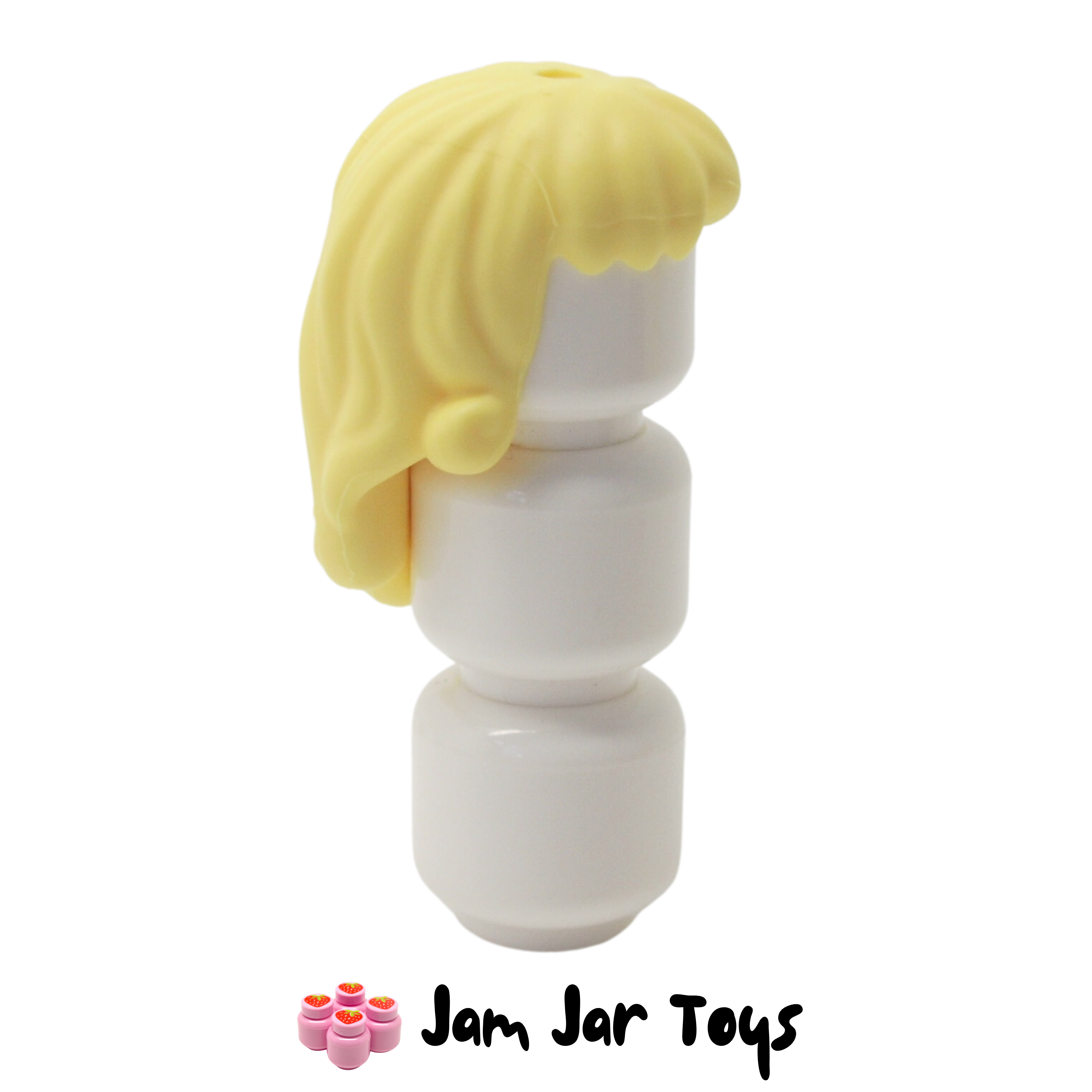 LEGO Princess Aurora Bright Light Yellow Hair Long, Curly Ends