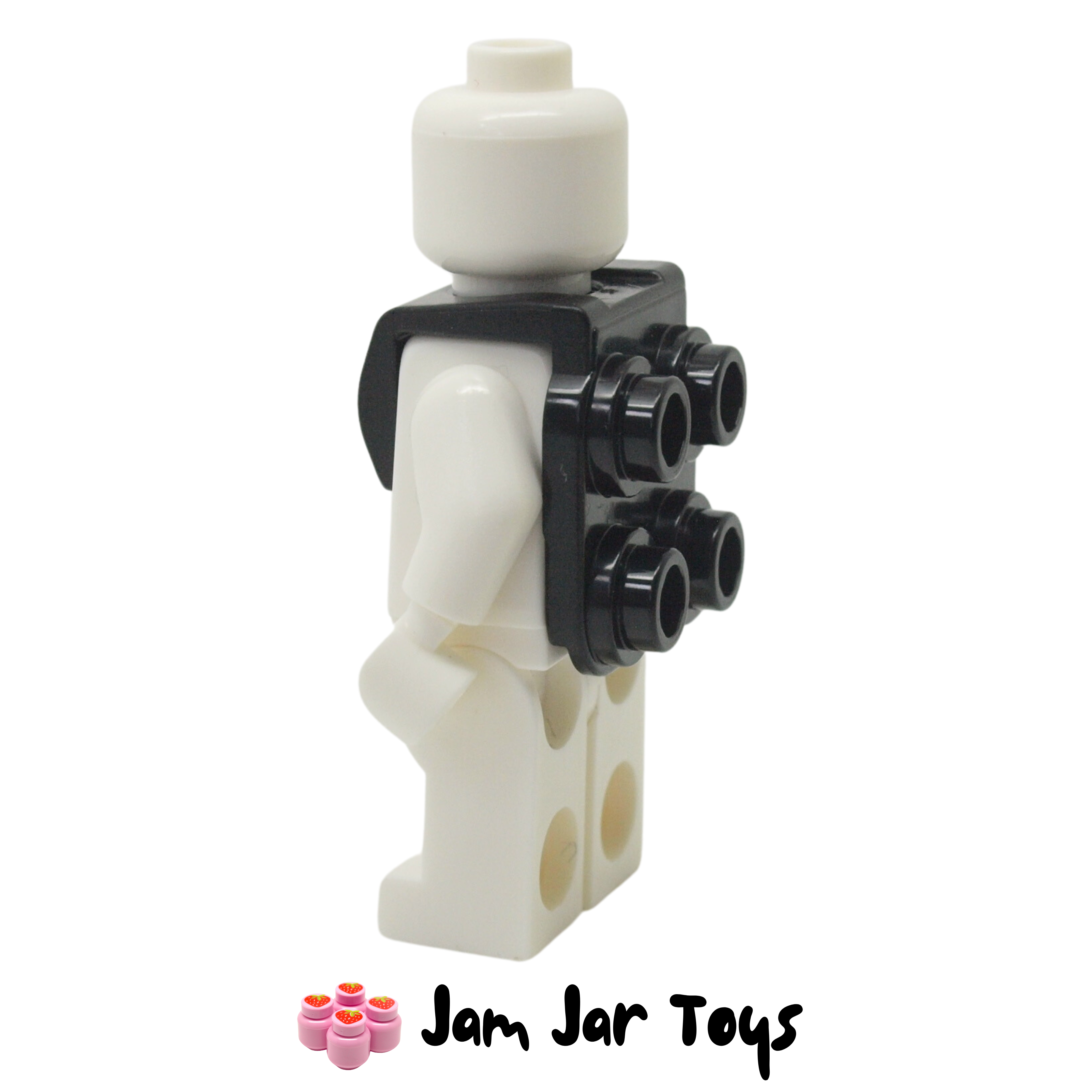 LEGO Black Front Harness 4 Back Studs