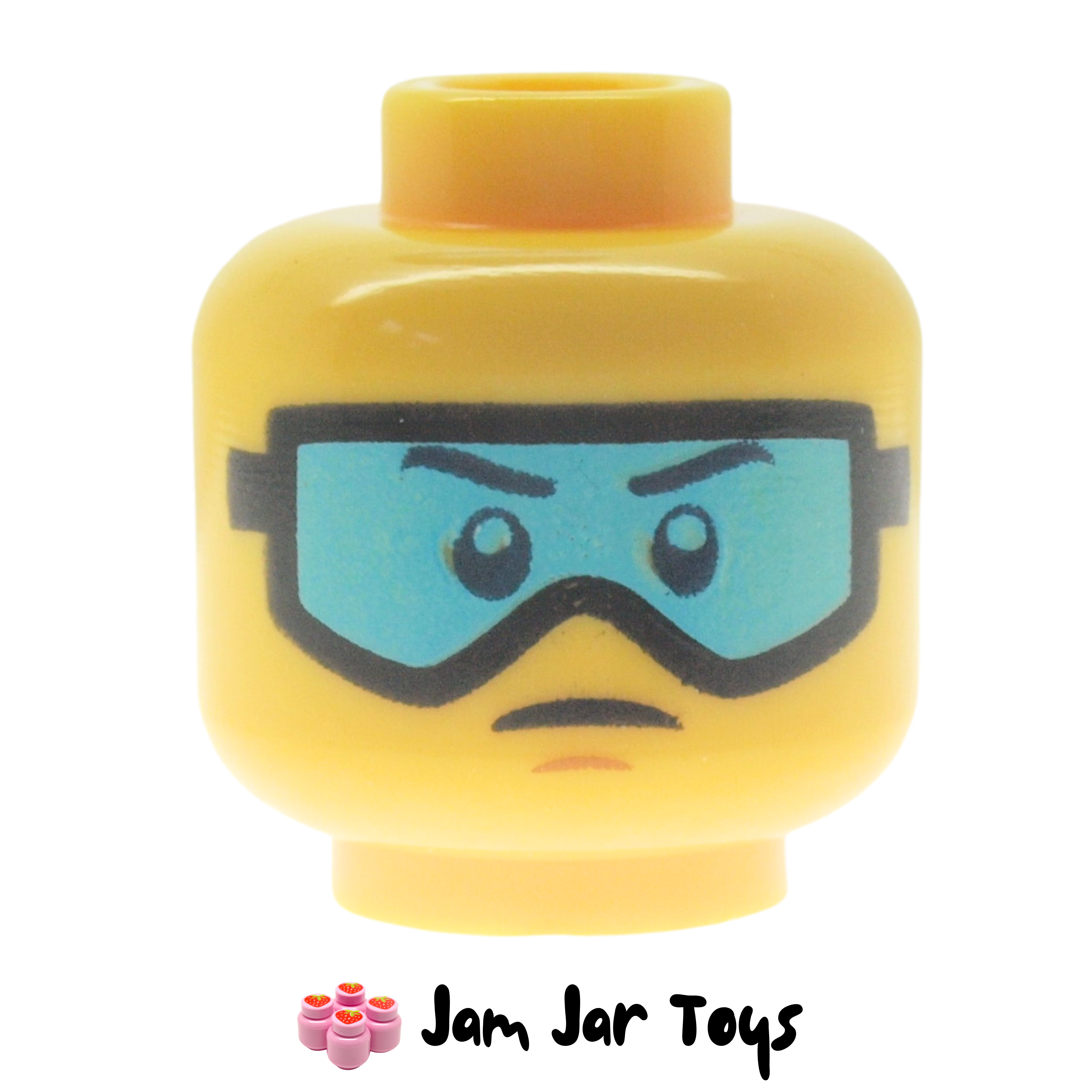 LEGO Minifig Head, Blue Snow Goggles