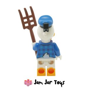 LEGO Donald Duck Plaid Shirt Disney Mini Figure DIS053 Rear View
