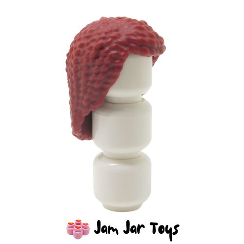 LEGO Ariel's Dark Red Hair Long, Textured, Hole on Top and Side