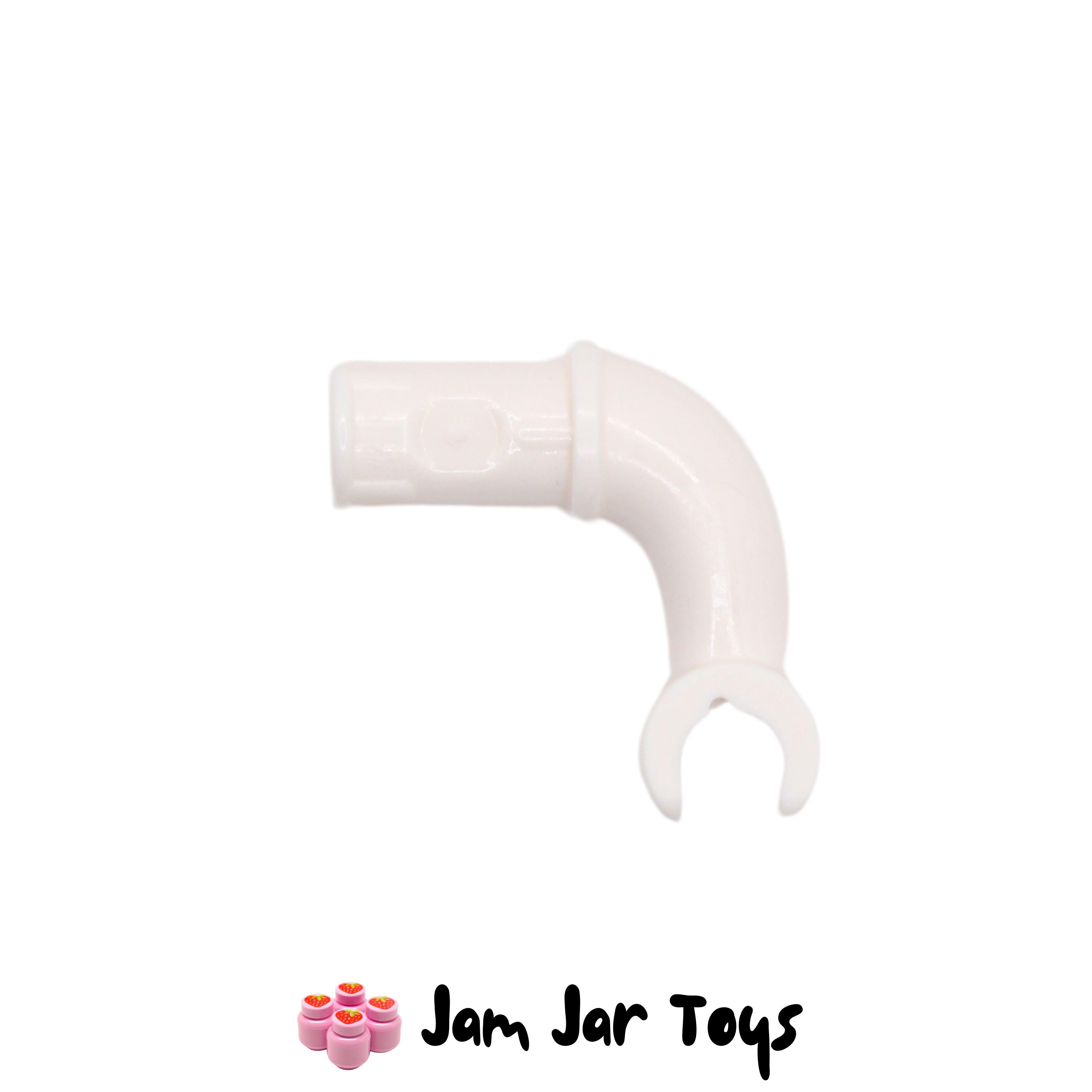LEGO One White Long Super Mario Arm with Technic Pin.