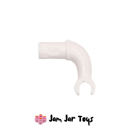LEGO One White Long Super Mario Arm with Technic Pin.