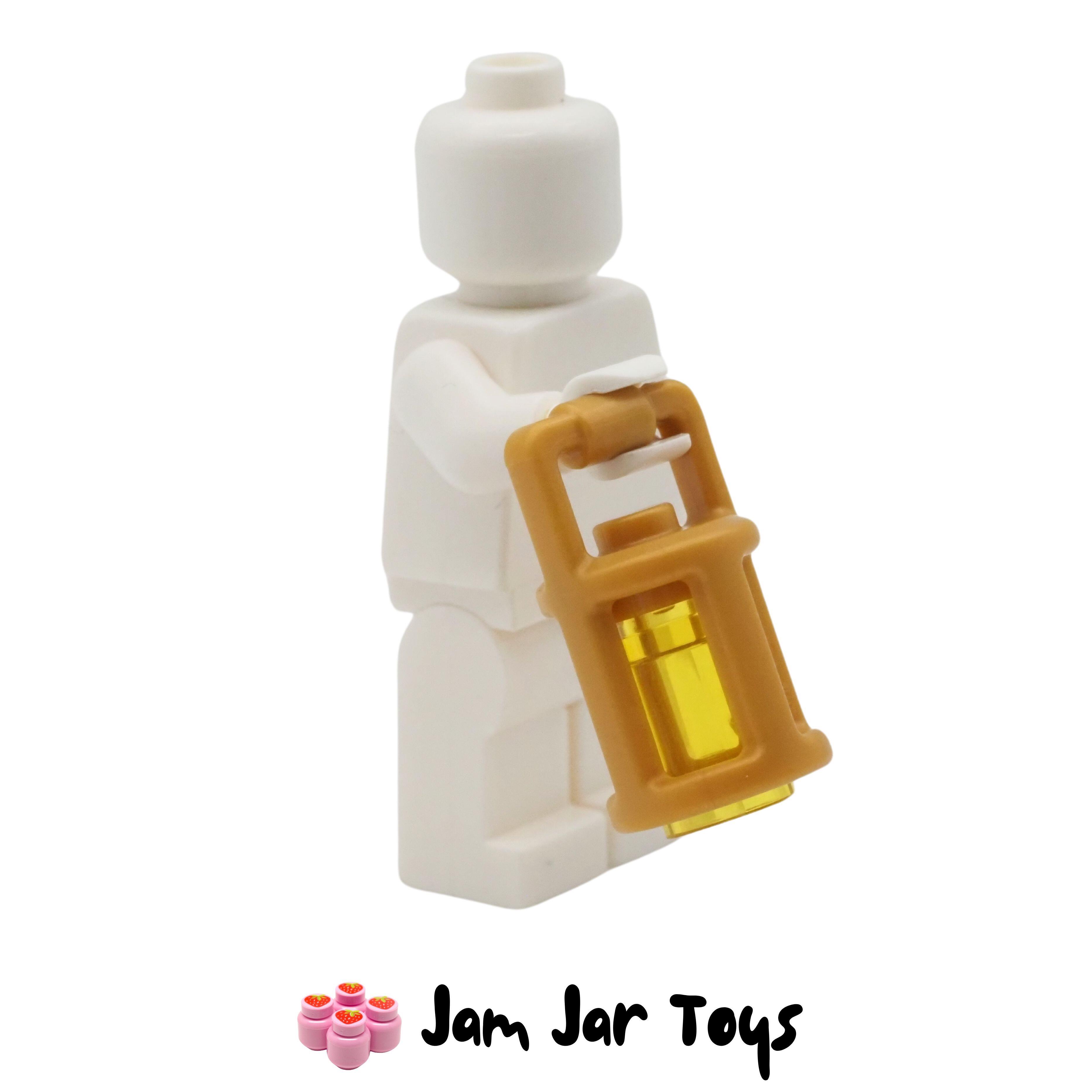 LEGO Pearl Gold Lantern, Trans Yellow Lens.