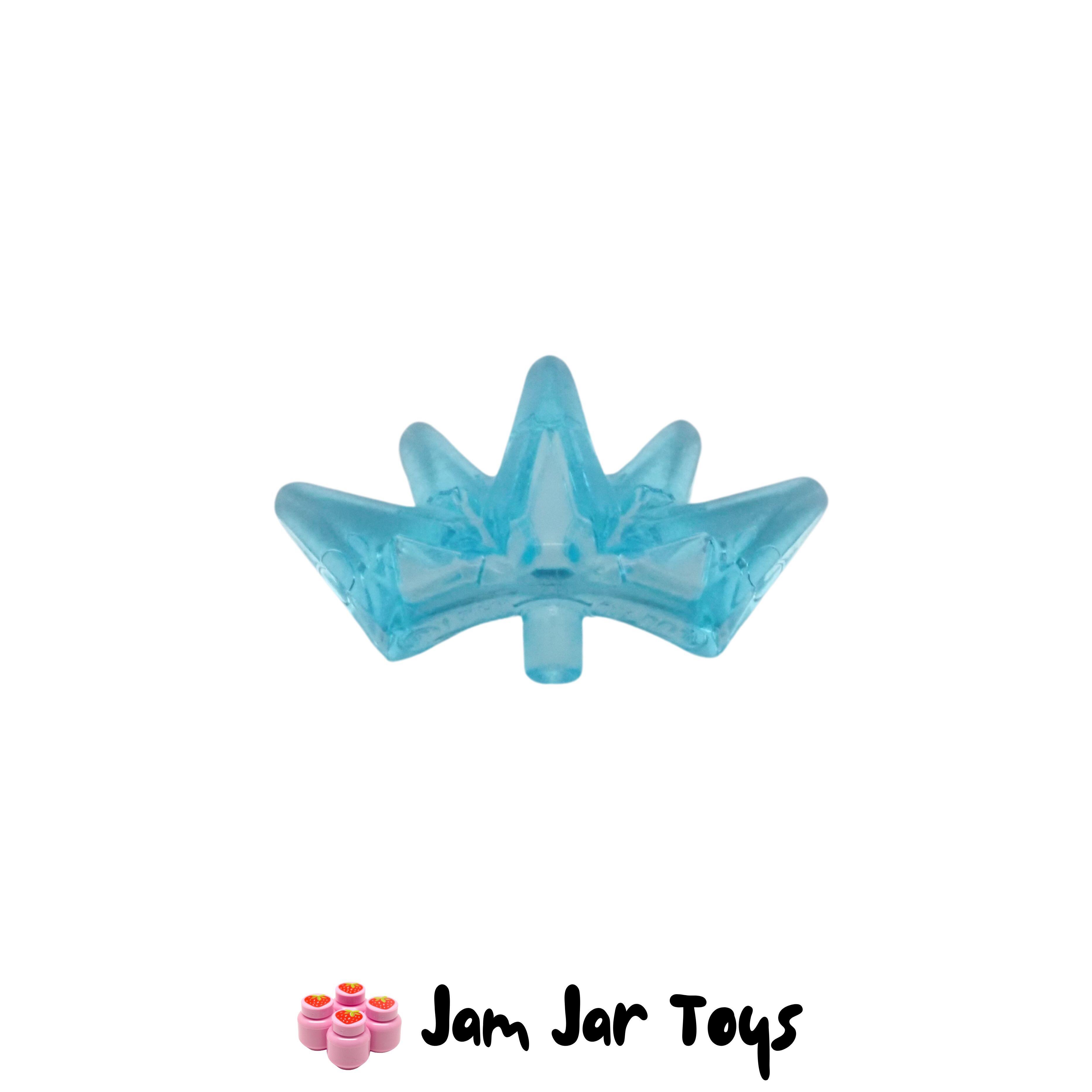 LEGO Trans Light Blue Diadem / Crown / Tiara