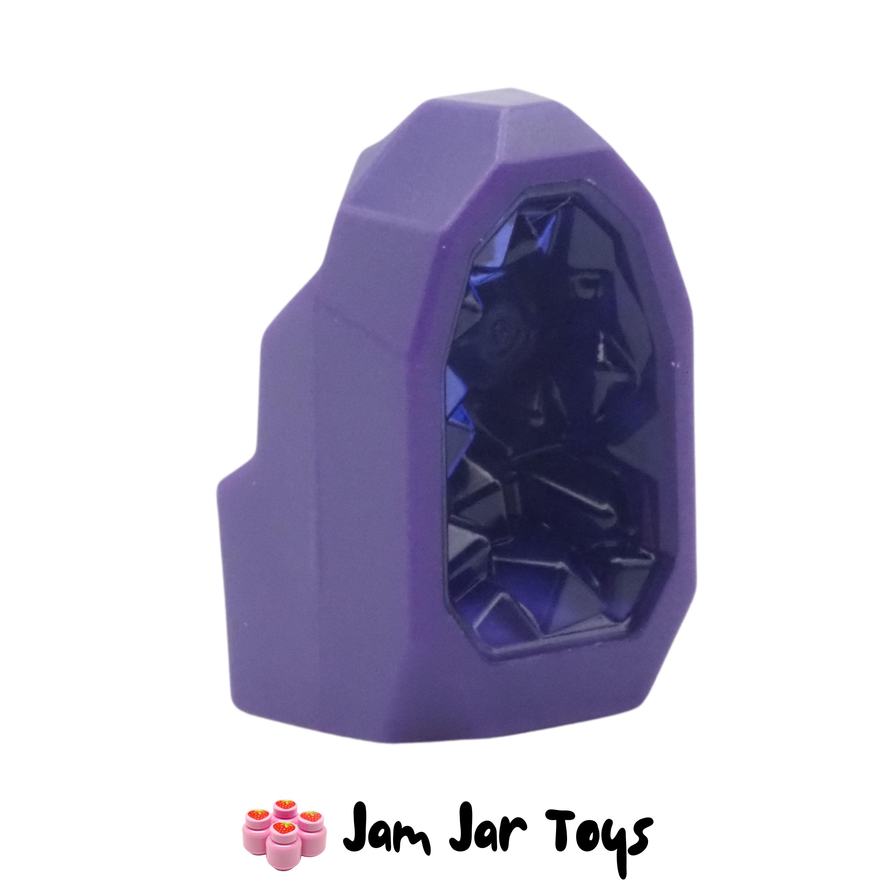 LEGO Geode / Rock; Dark Purple, Trans-Purple Crystal