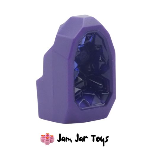 LEGO Geode / Rock; Dark Purple, Trans-Purple Crystal