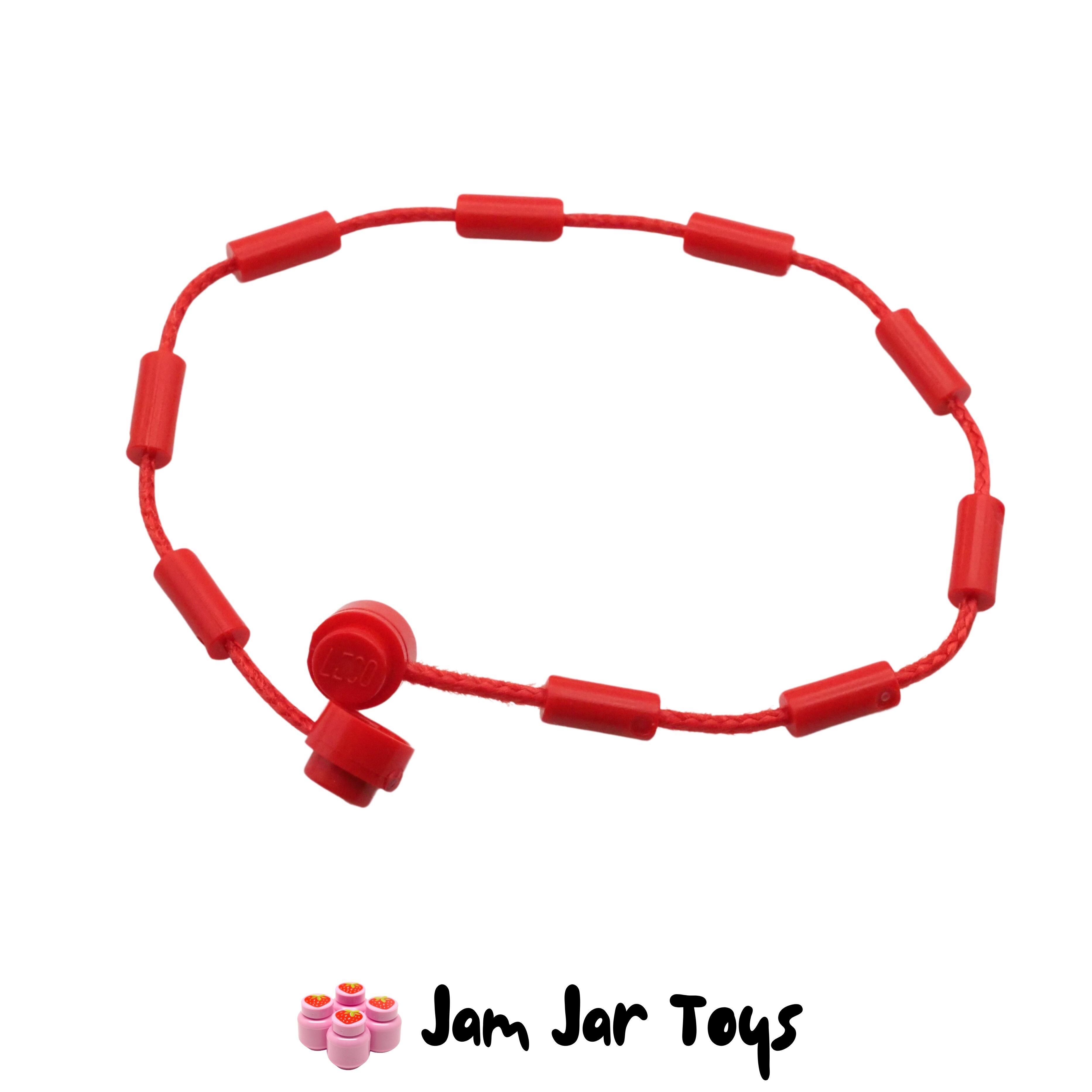 LEGO Red String with End Studs and Minifigure Grips 21L