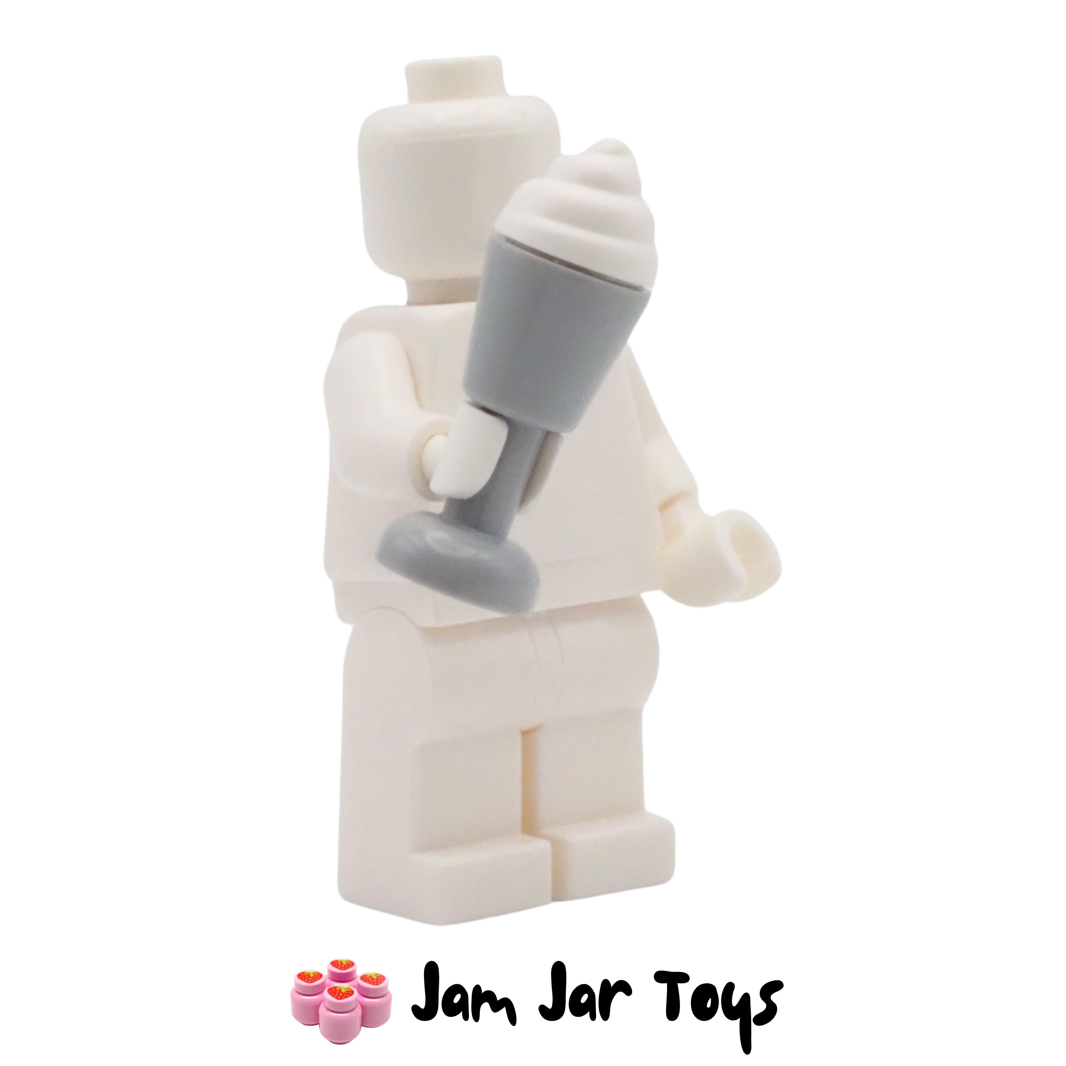 LEGO Light Bluish Grey Goblet With White / Vanilla Swirly Ice Cream