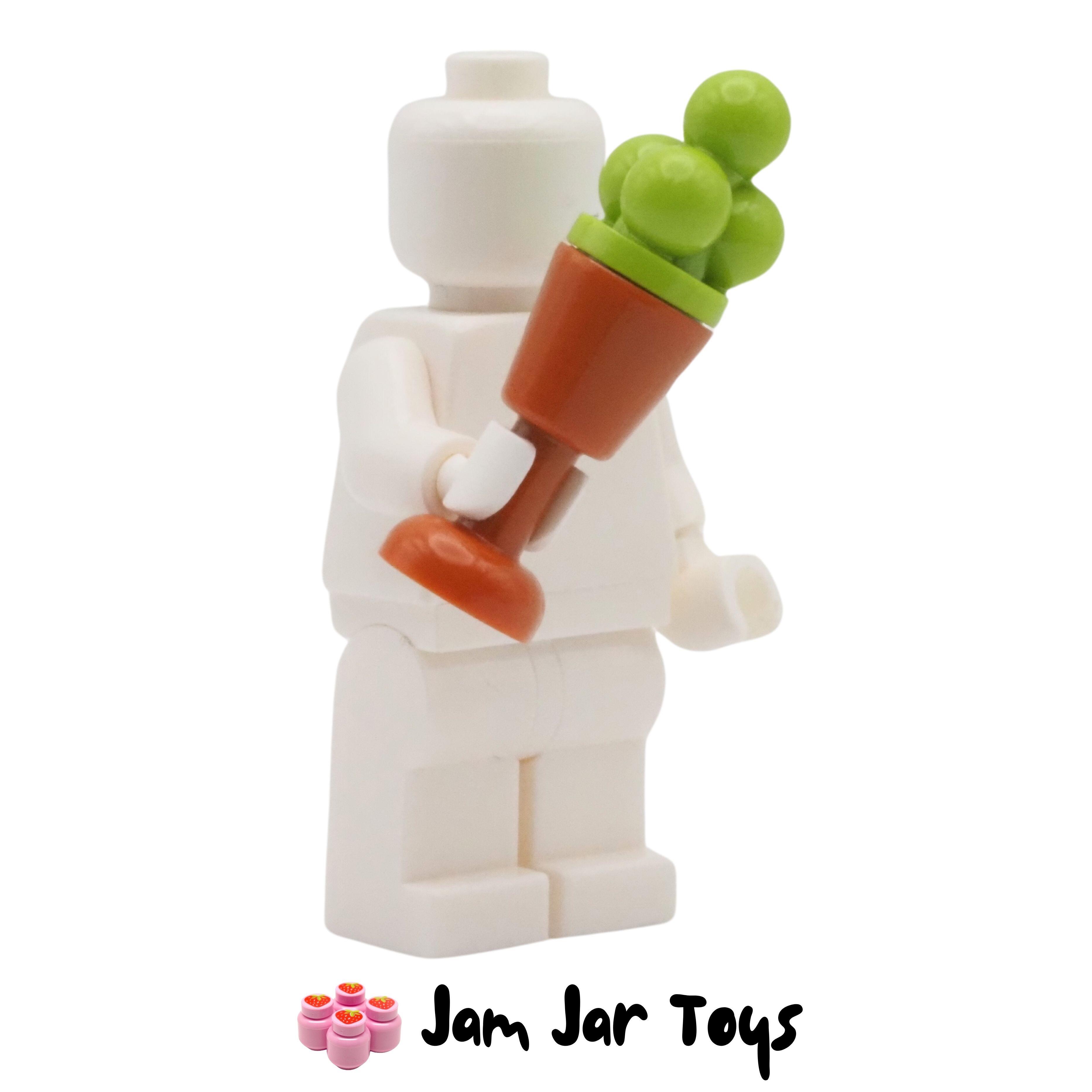 LEGO Dark Orange Goblet With Green / Lime Ice Cream