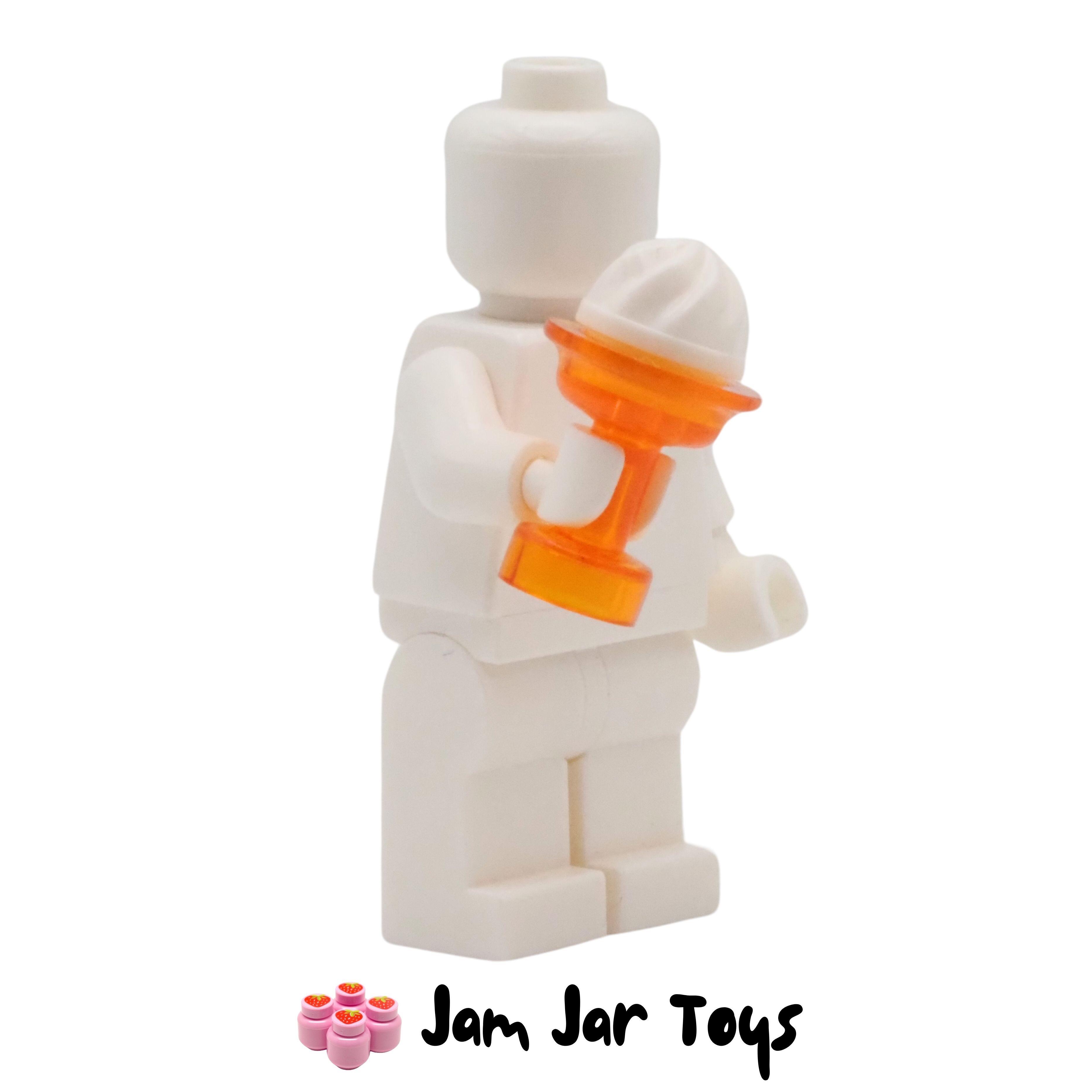 LEGO Trans Orange Sundae Dish With White / Vanilla Ice Cream