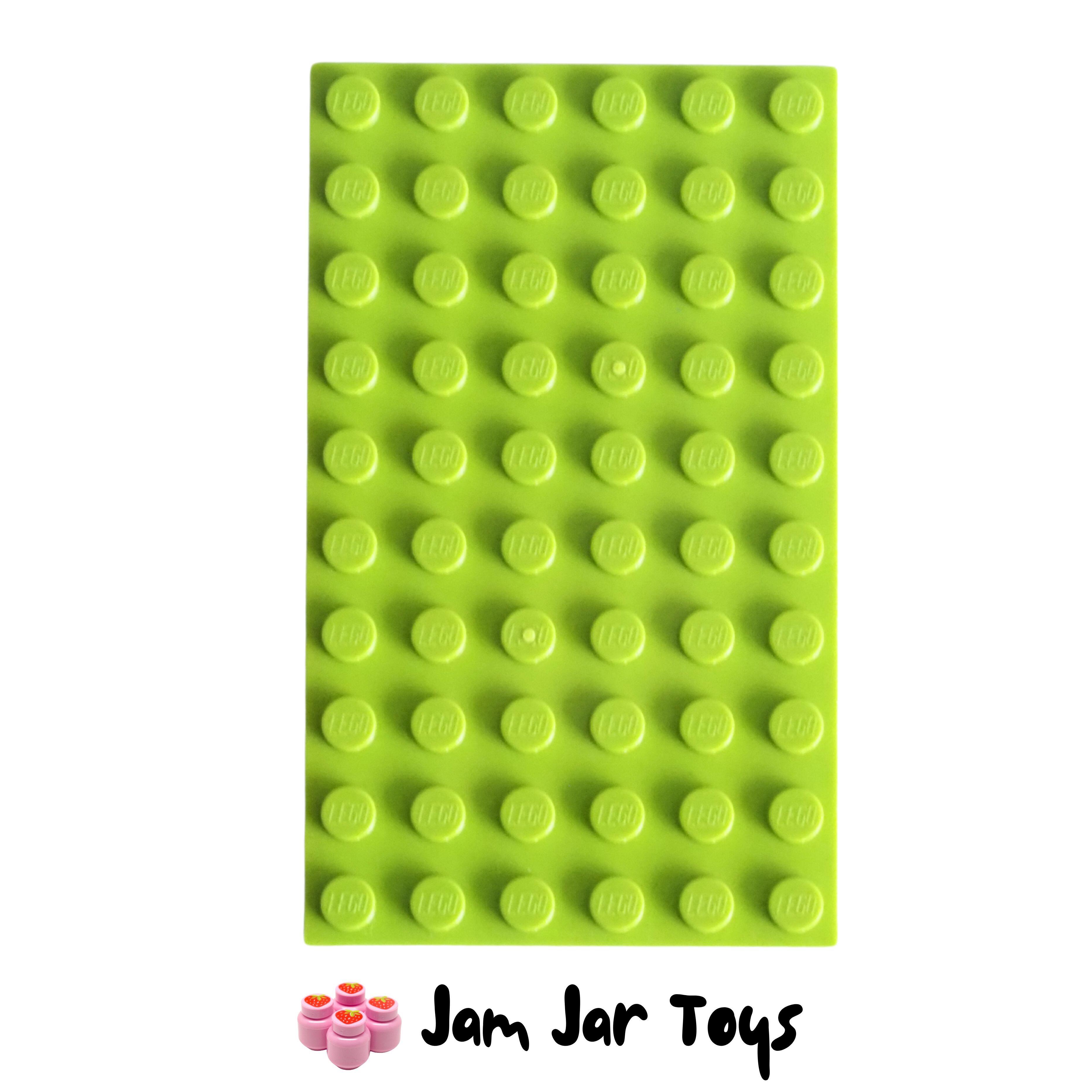 LEGO Base Plate - Lime 6 x 10 Stud,